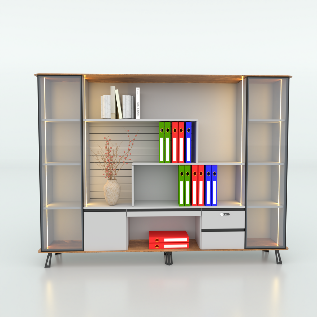 Trapez Luxury File Cabinet Desk - Standard - image 3