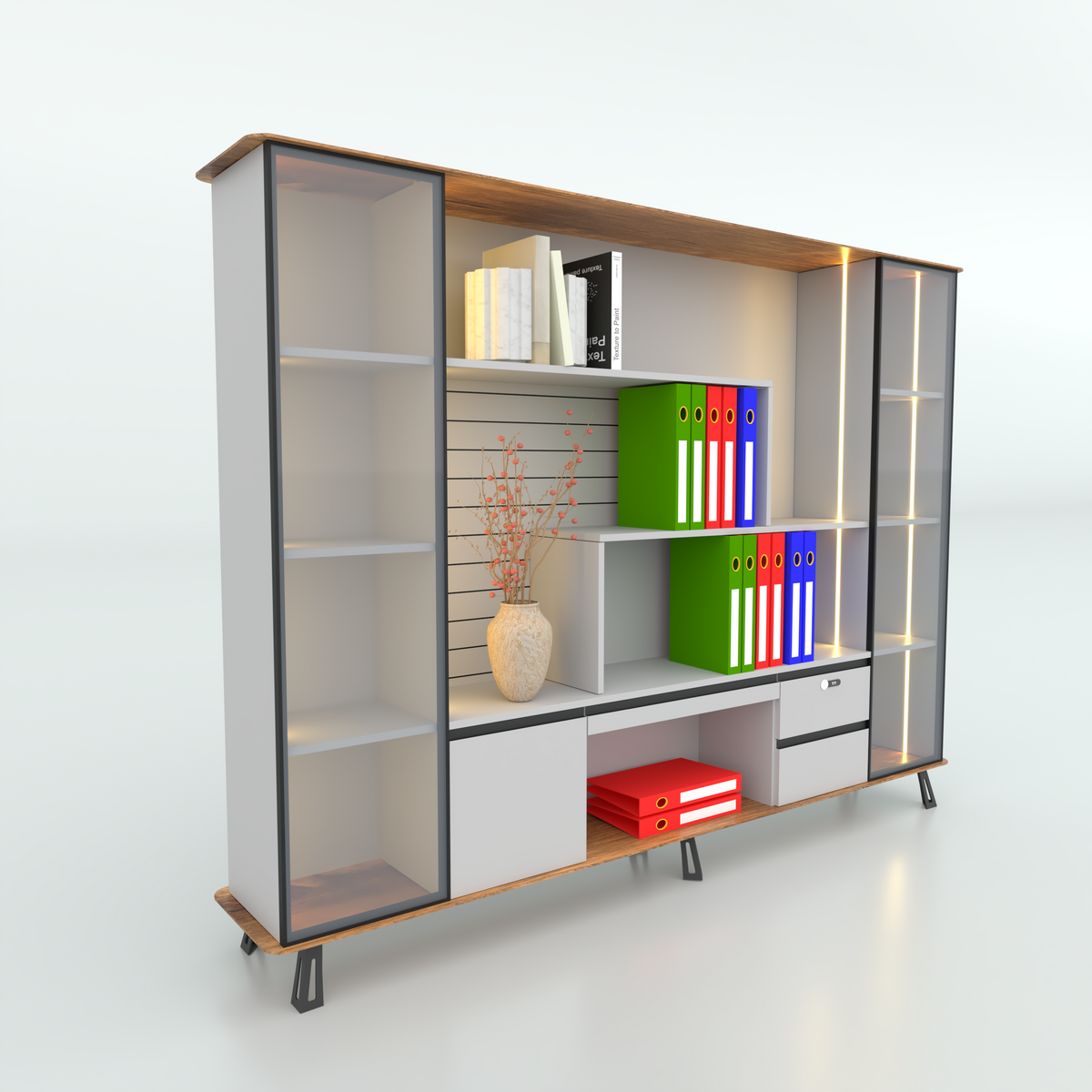 Trapez Luxury File Cabinet Desk - Standard - image 1