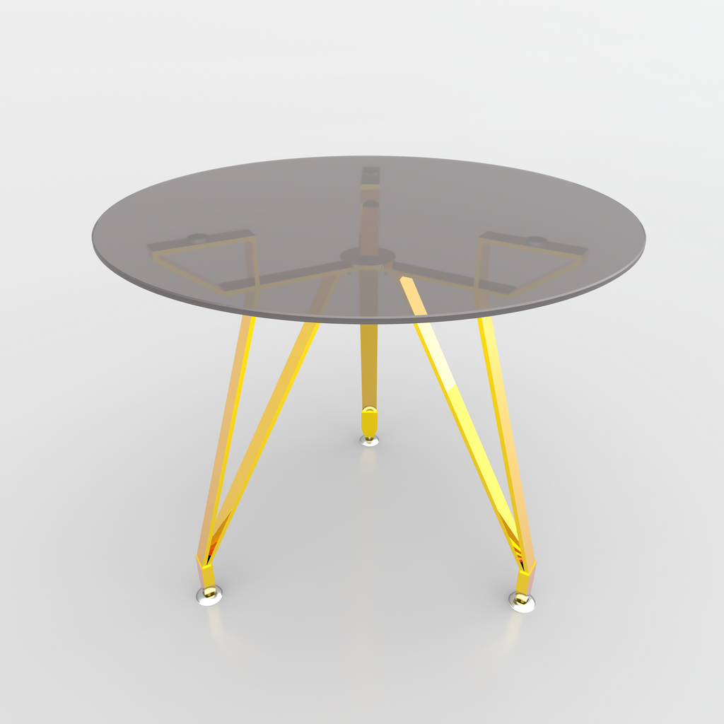 Remibranch Round Dining Table - Golden - image 7