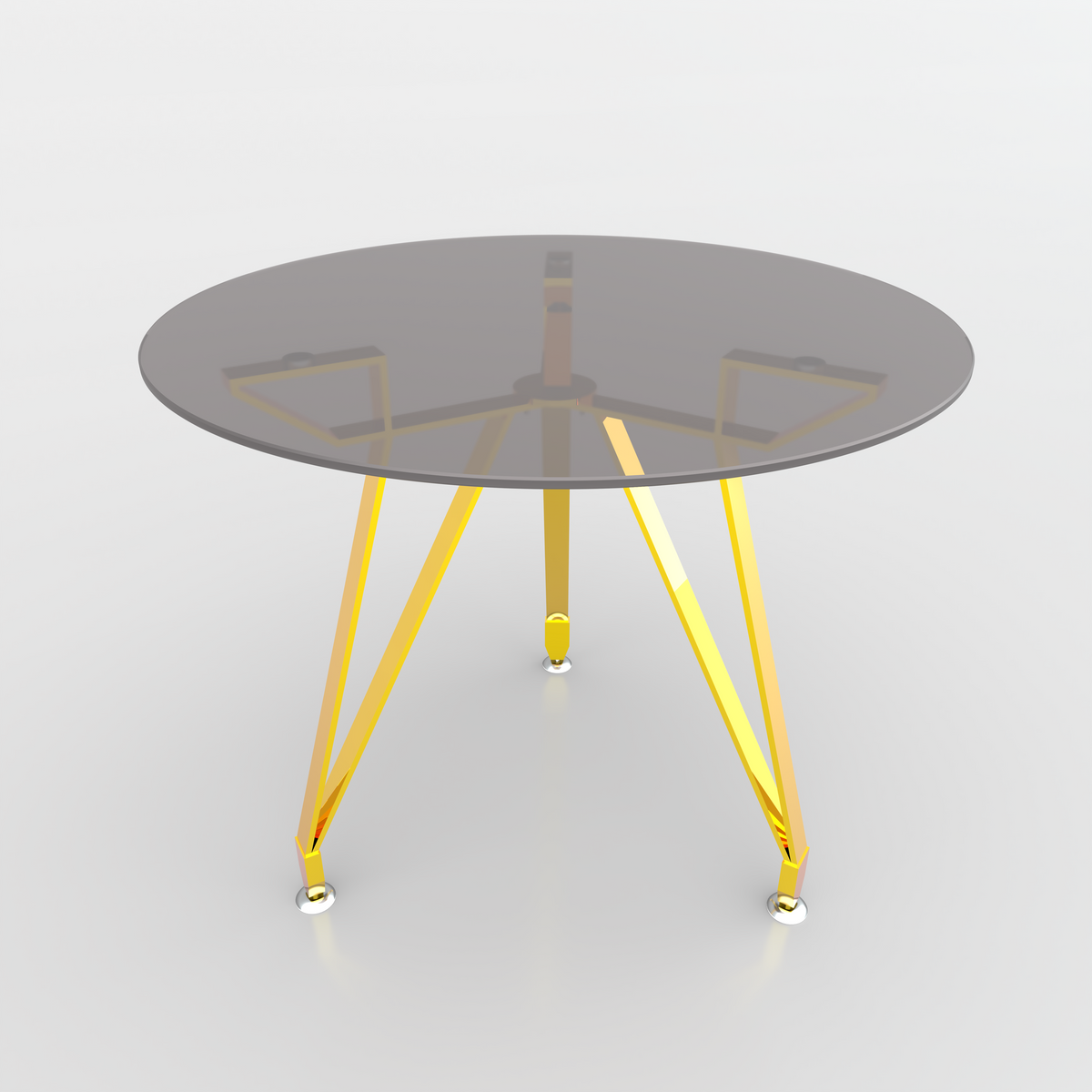 Remibranch Round Dining Table - Golden - image 7