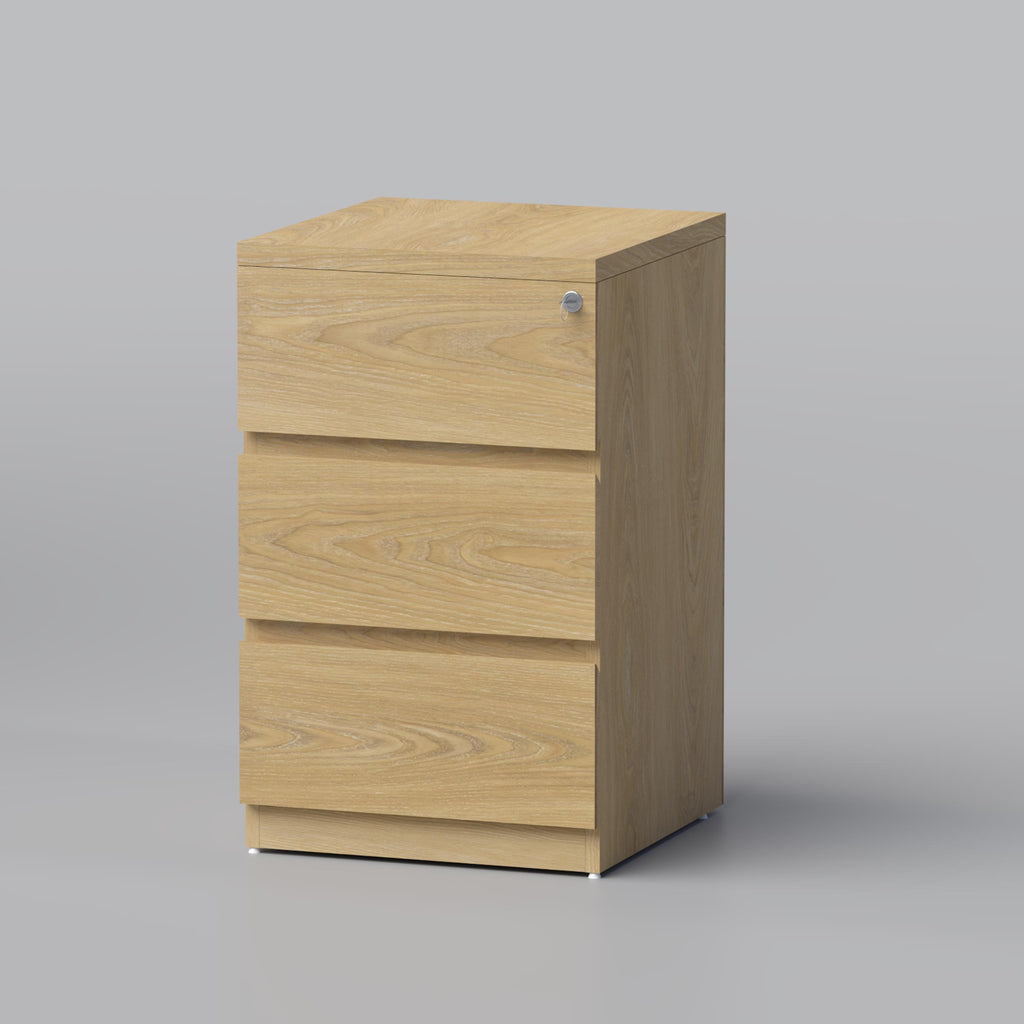 A secure and stylish storage solution designed for convenience and organization in your workspace or home.