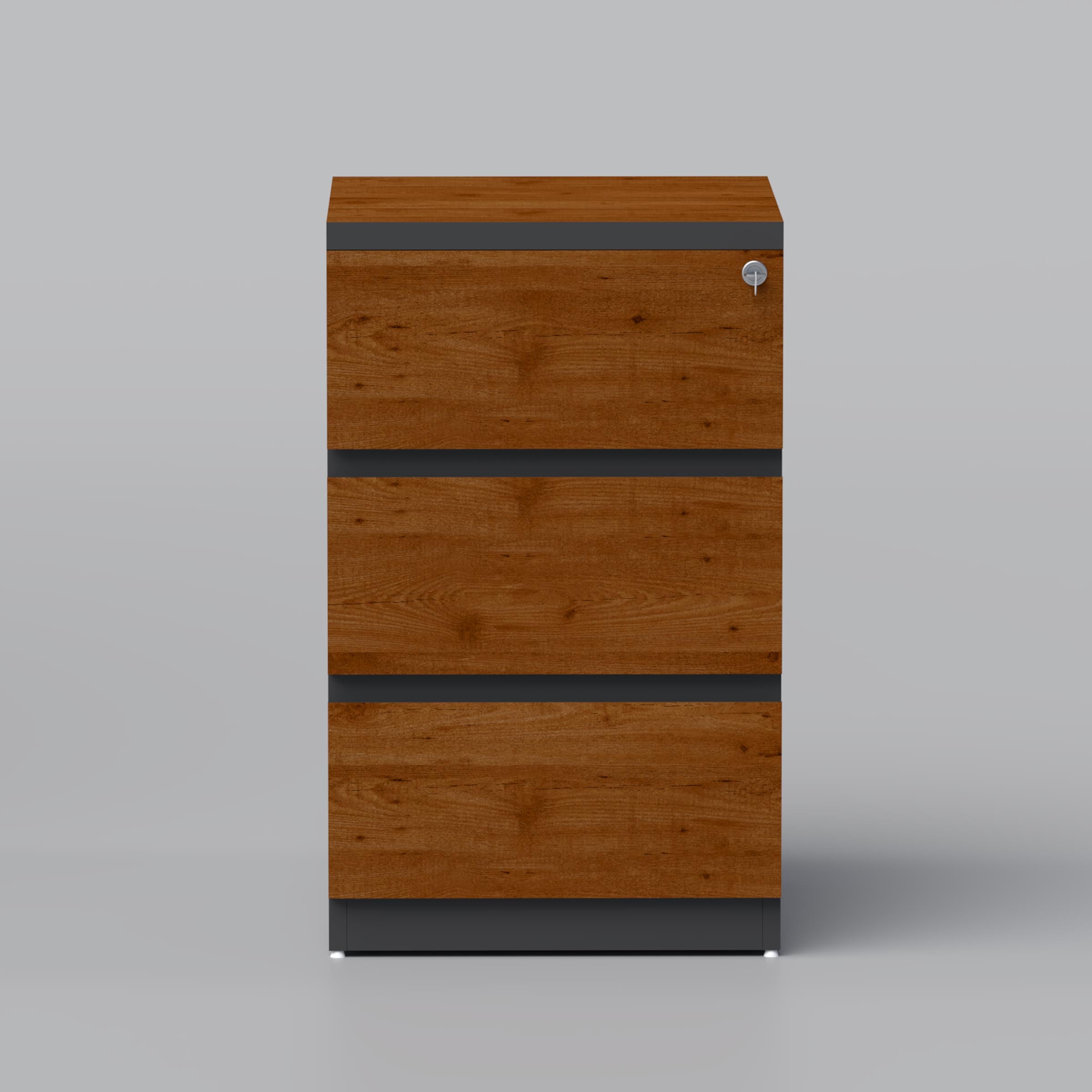 A secure and stylish storage solution designed for convenience and organization in your workspace or home.