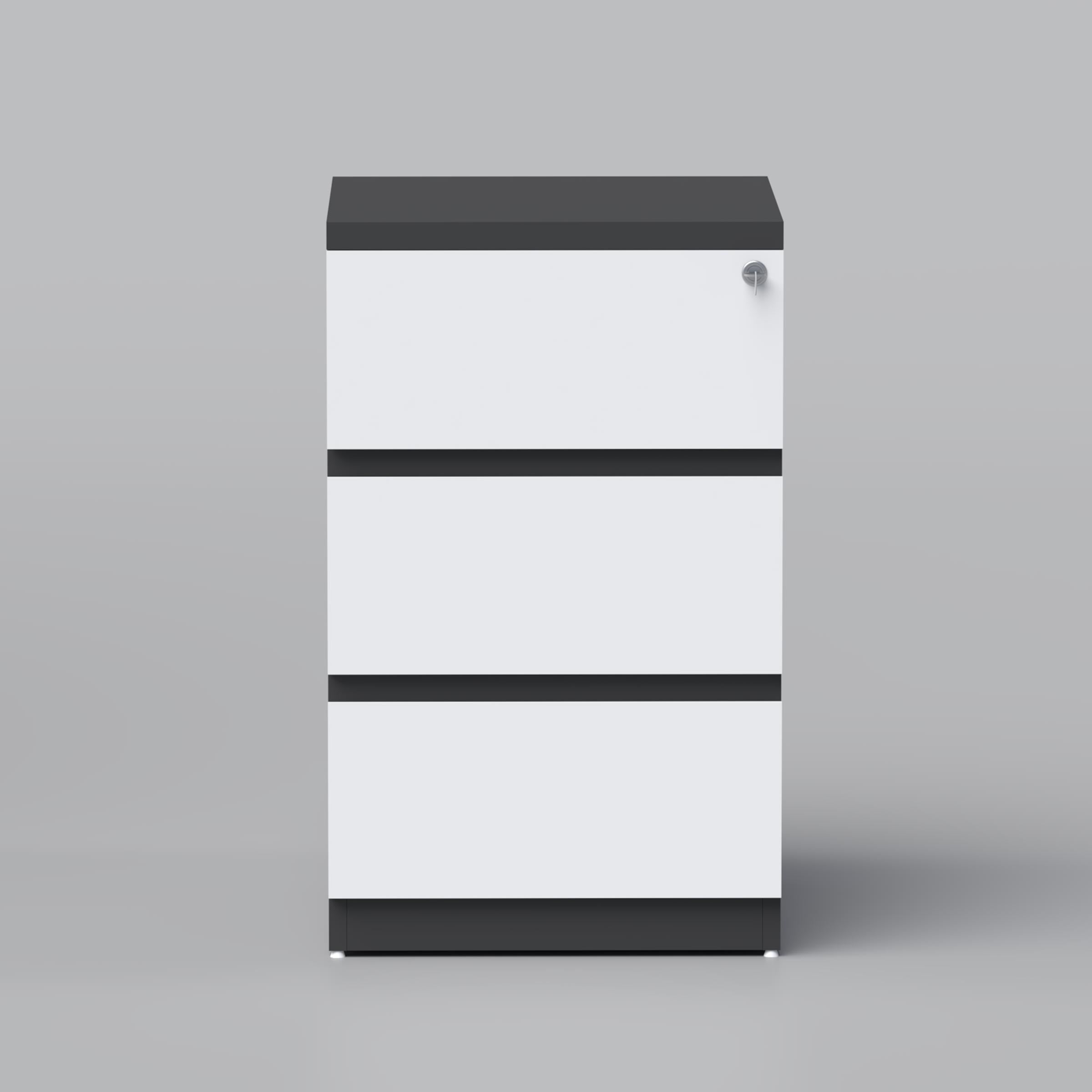 A secure and stylish storage solution designed for convenience and organization in your workspace or home.
