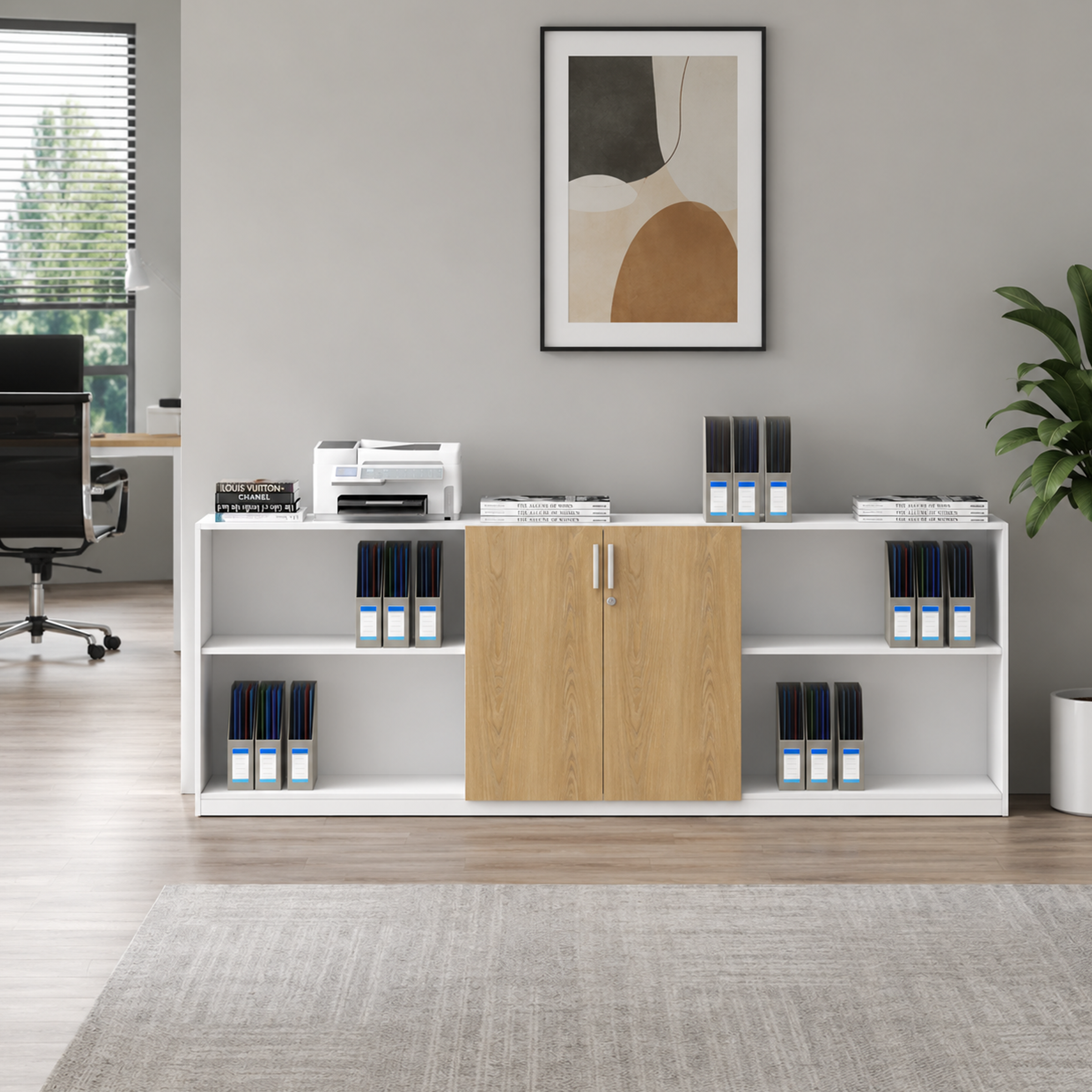 Caylo Low Height Cabinet – Stylish and functional storage for modern living rooms and bedrooms.