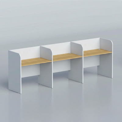 CraftDesk Side by side three seater Workstation