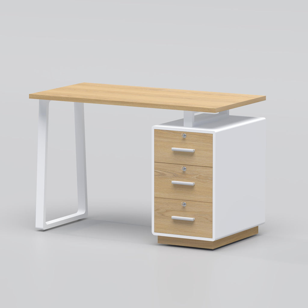 Elyra Study Table with storage drawers, stylish writing desk for online classes, books, laptop, home office use BD today