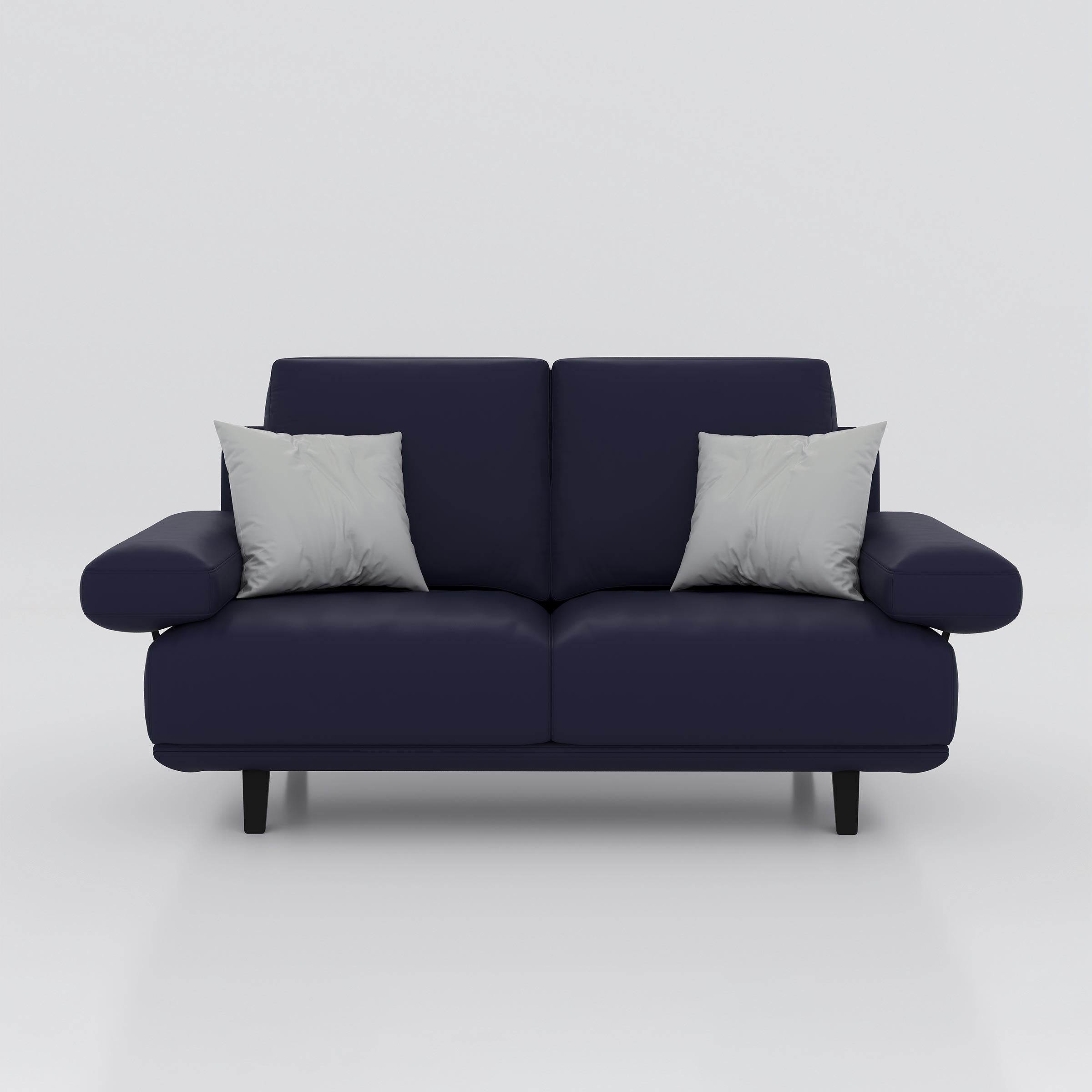 Evelo double seater office sofa for corporate reception, executive cabin, and visitor lounge