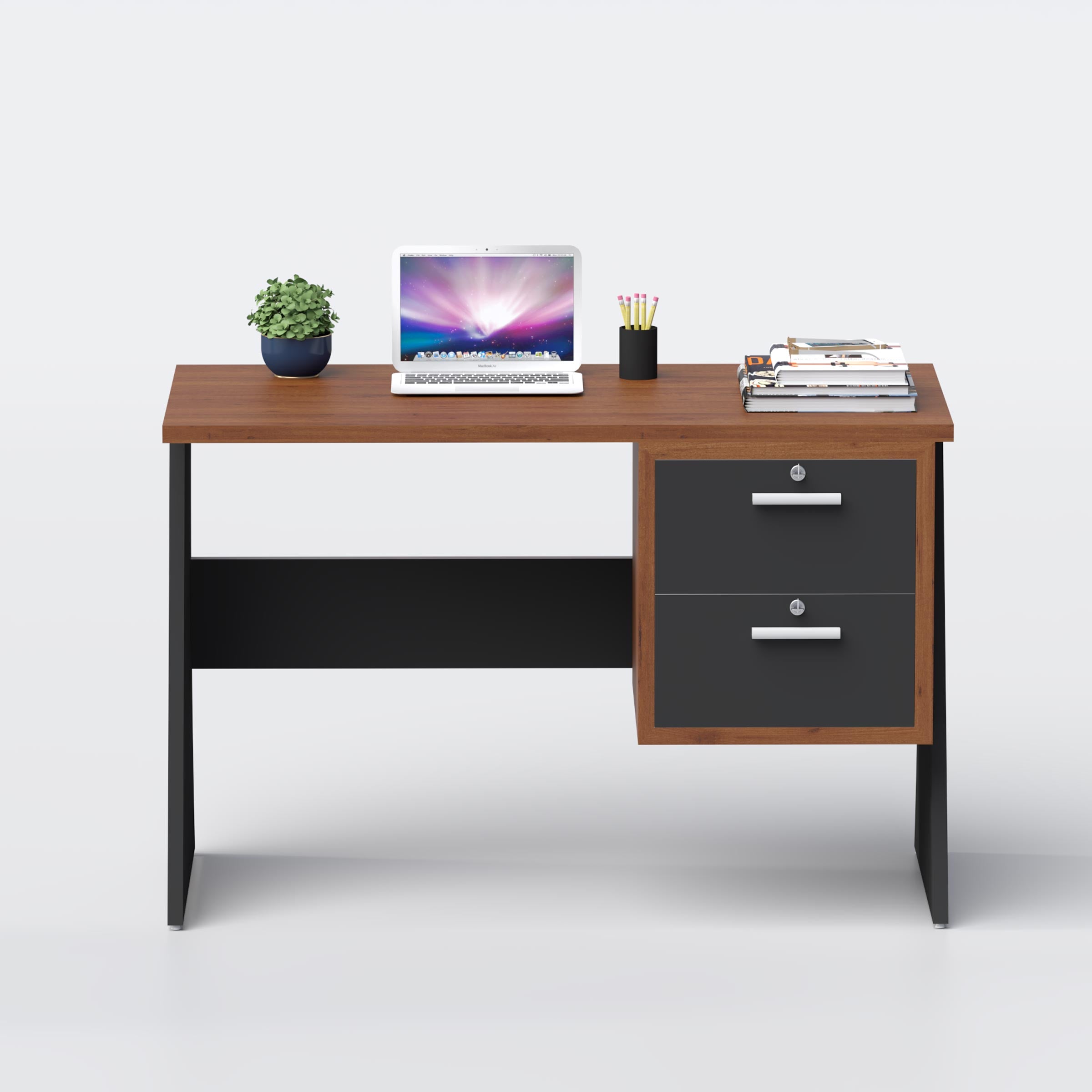 Evrin Study Table with modern storage, compact study desk for Bangladeshi homes, students, and work-from-home users now.