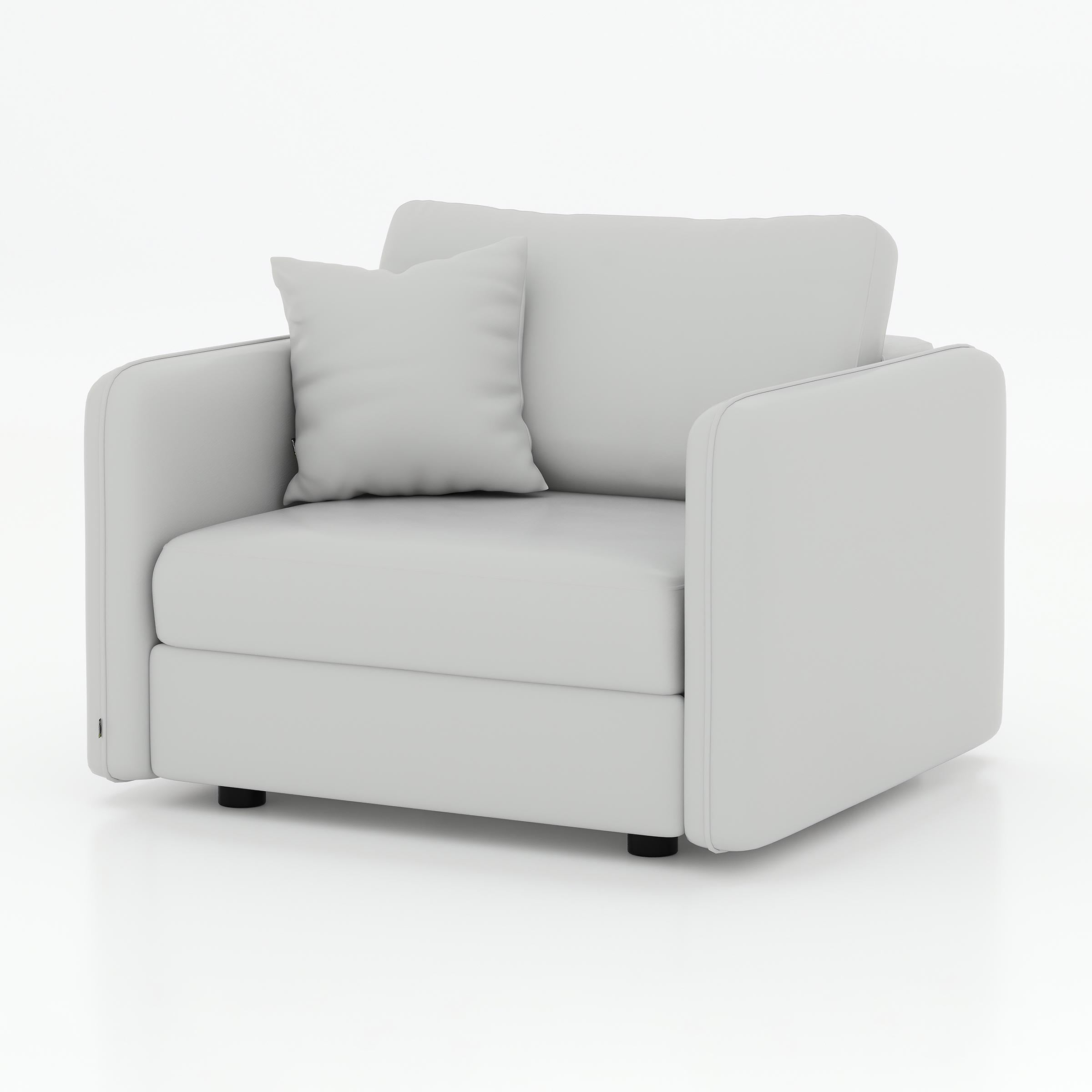 Eyram single seater sofa for living room, office cabin, bedroom, lounge, and reception seating