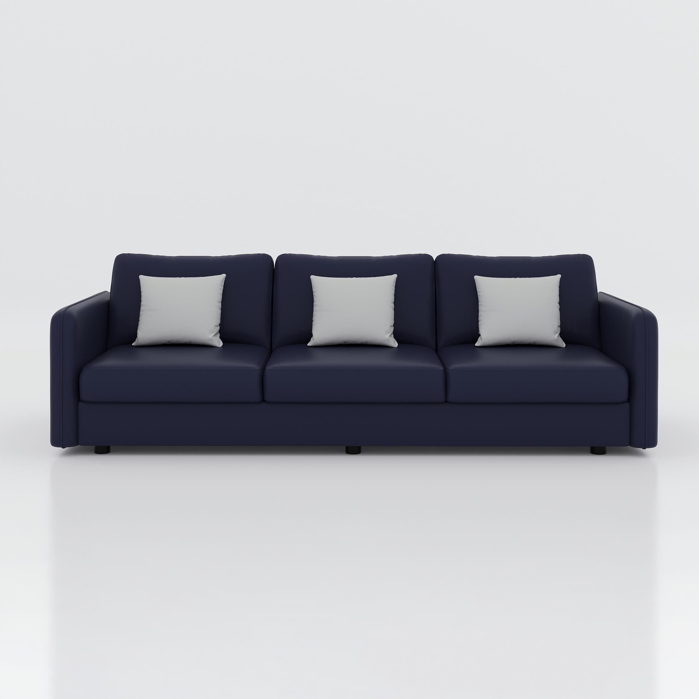 Modern Eyram 3 seater sofa with pillows for home, office, guest room, and lounge seating