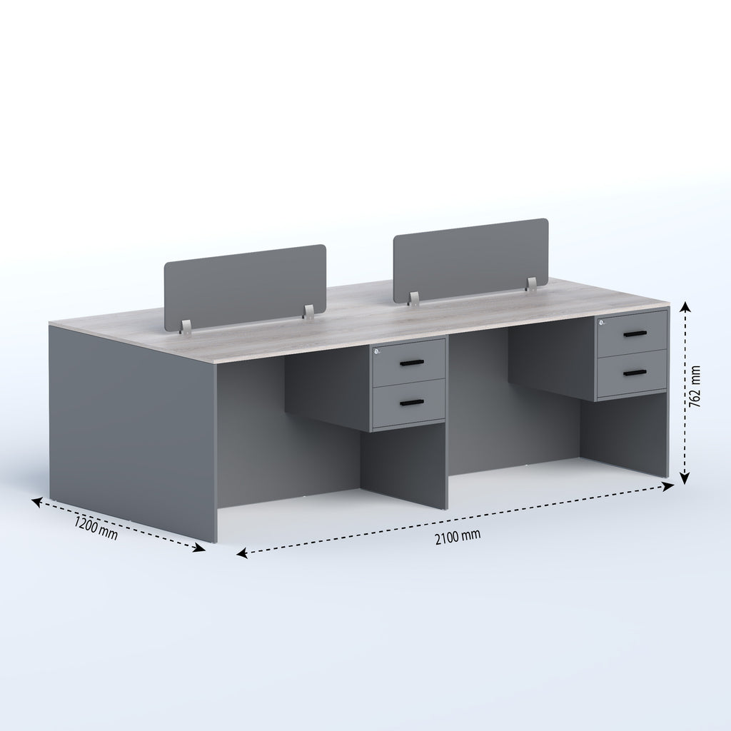 4-seater Workstation