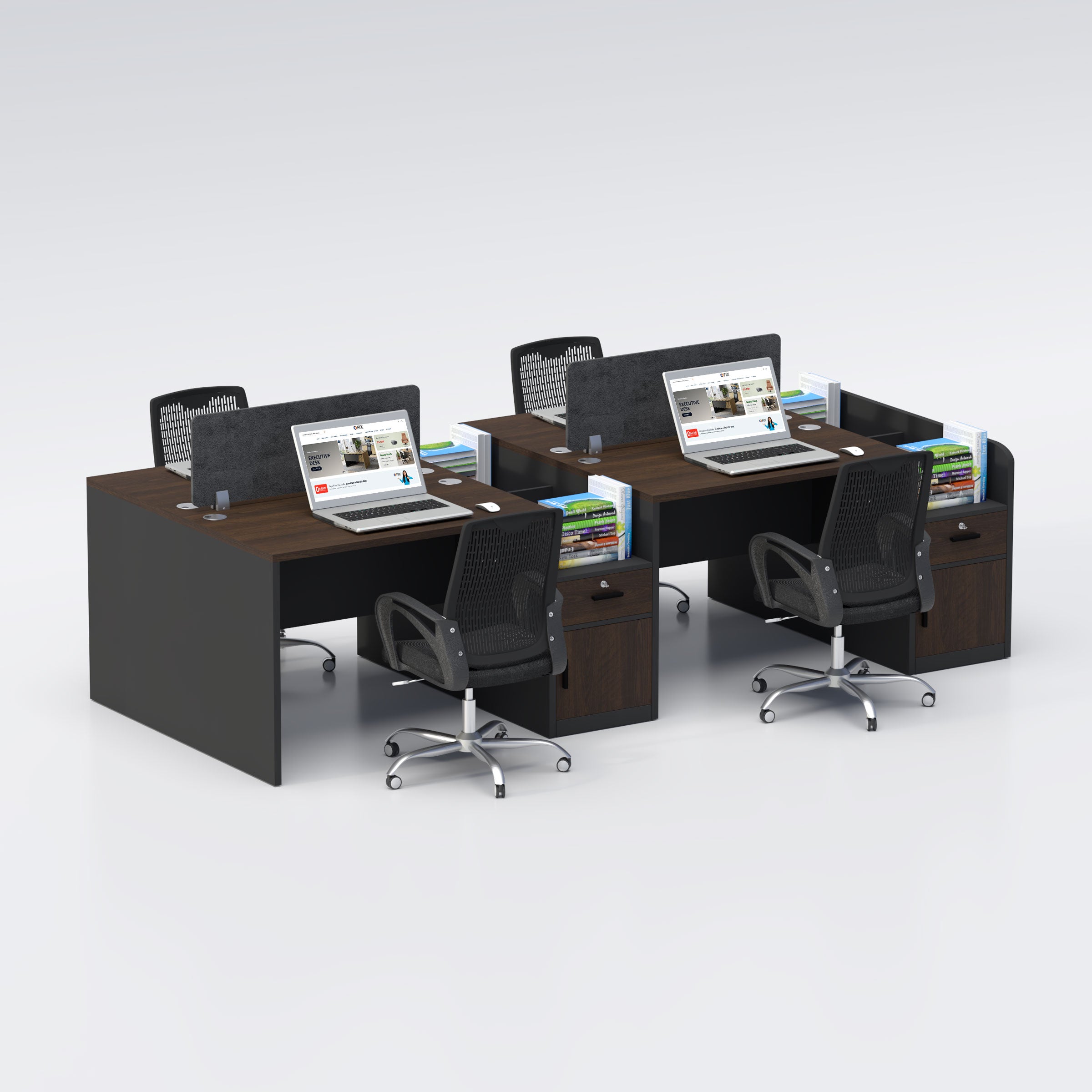 Four Seater Workstation
