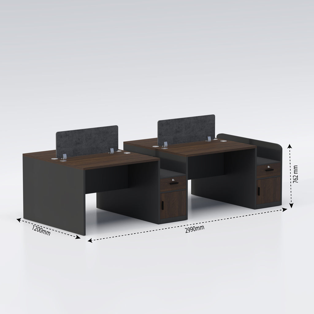 Four Seater Workstation