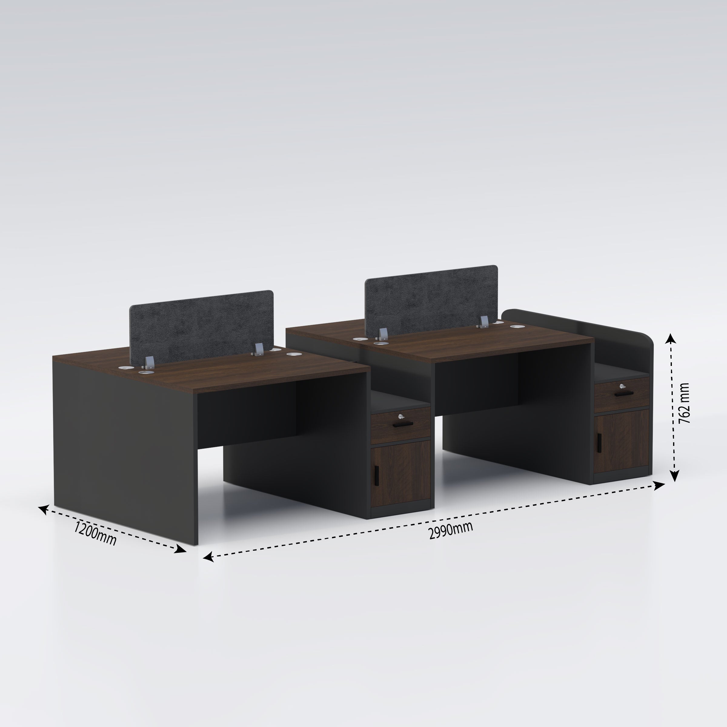 Four Seater Workstation