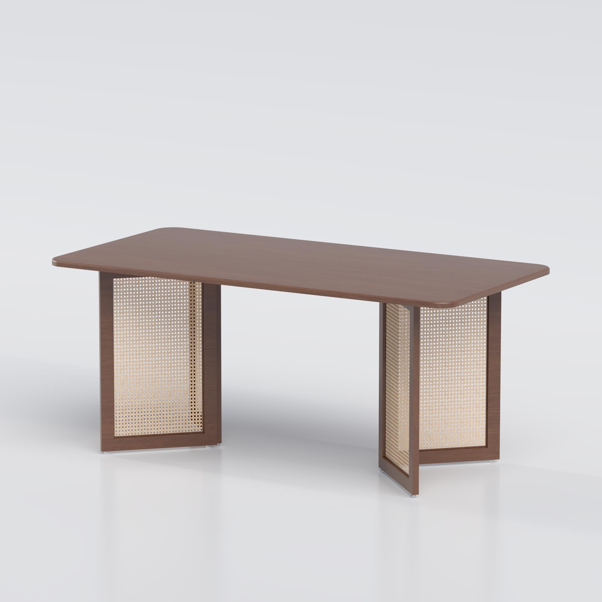 Contemporary dining table with ample seating space and premium material construction for everyday use.
