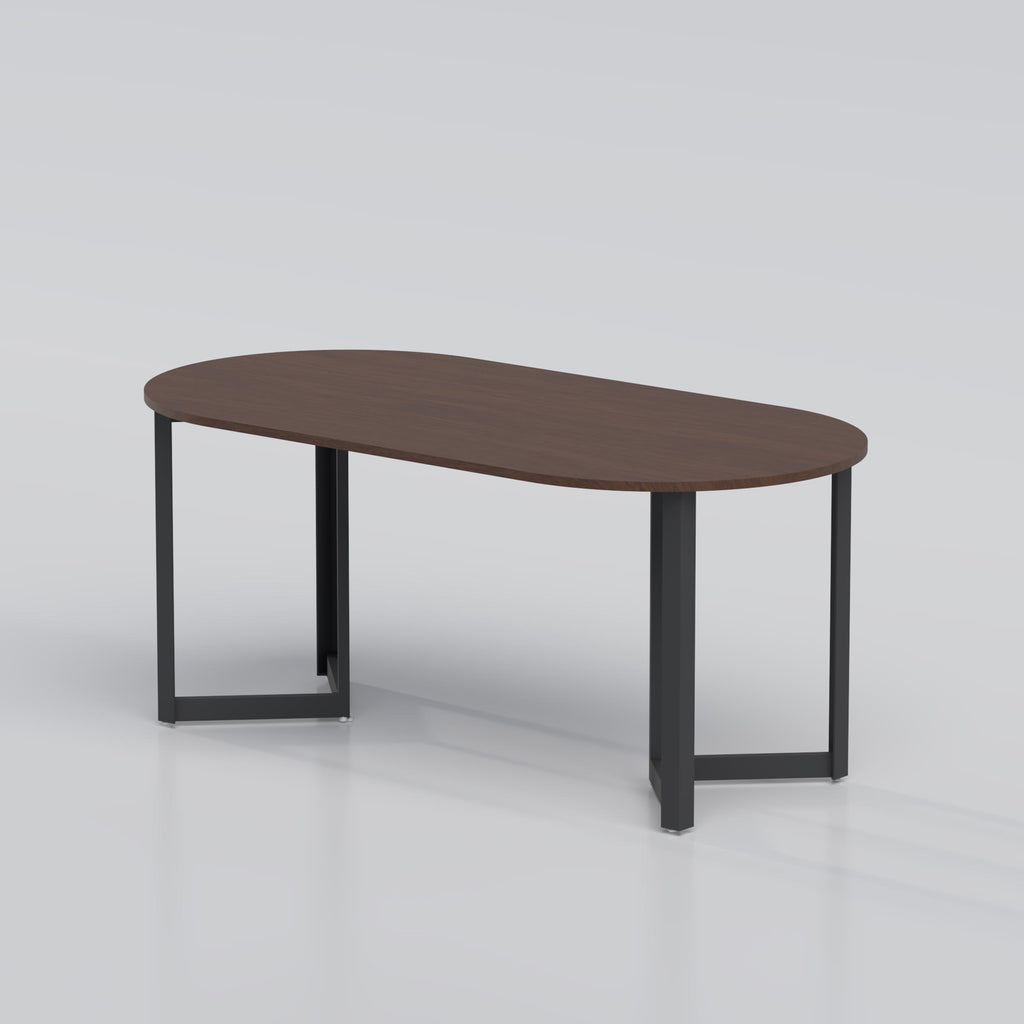 Dining Table featuring a spacious oval tabletop for modern home and apartment dining rooms