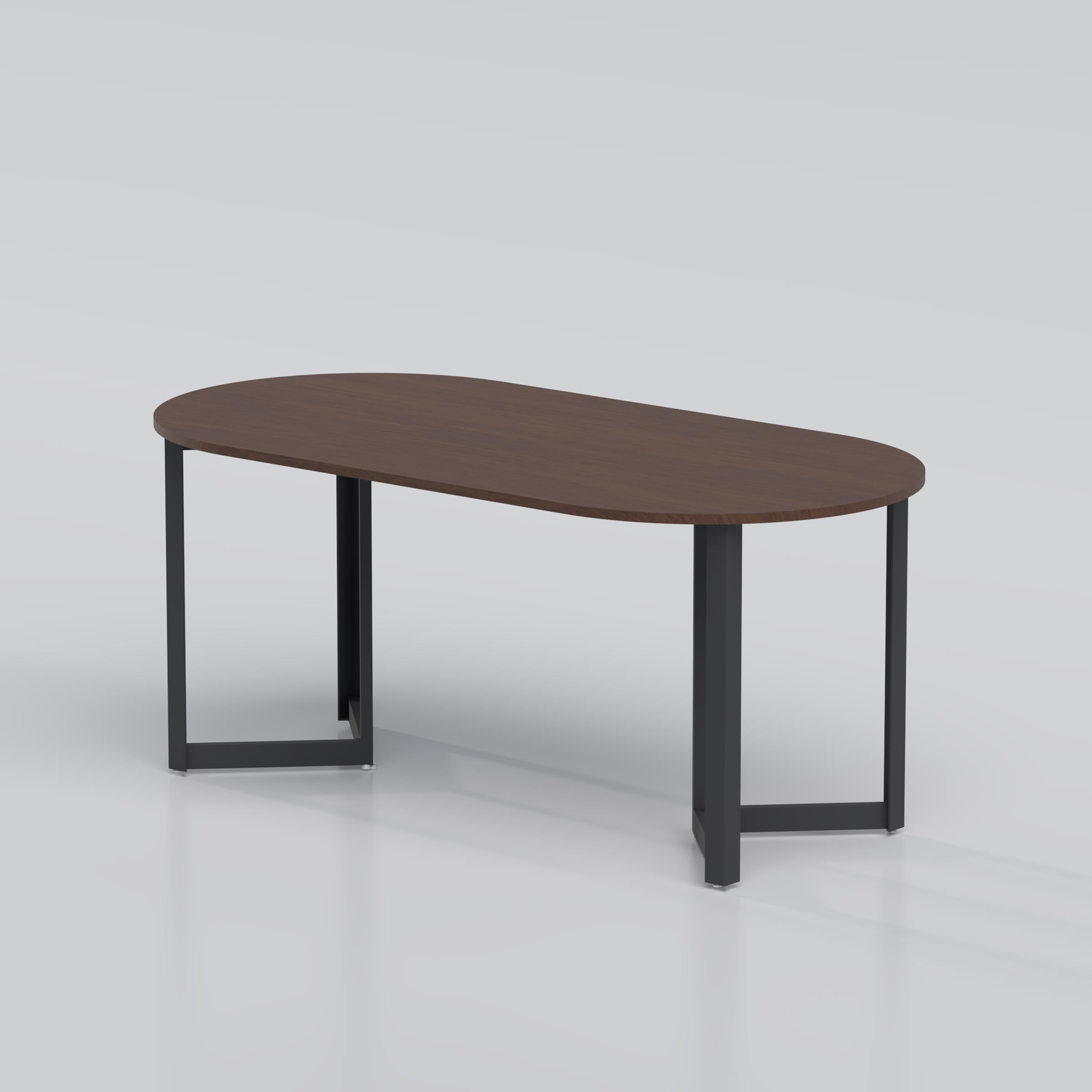 Dining Table featuring a spacious oval tabletop for modern home and apartment dining rooms