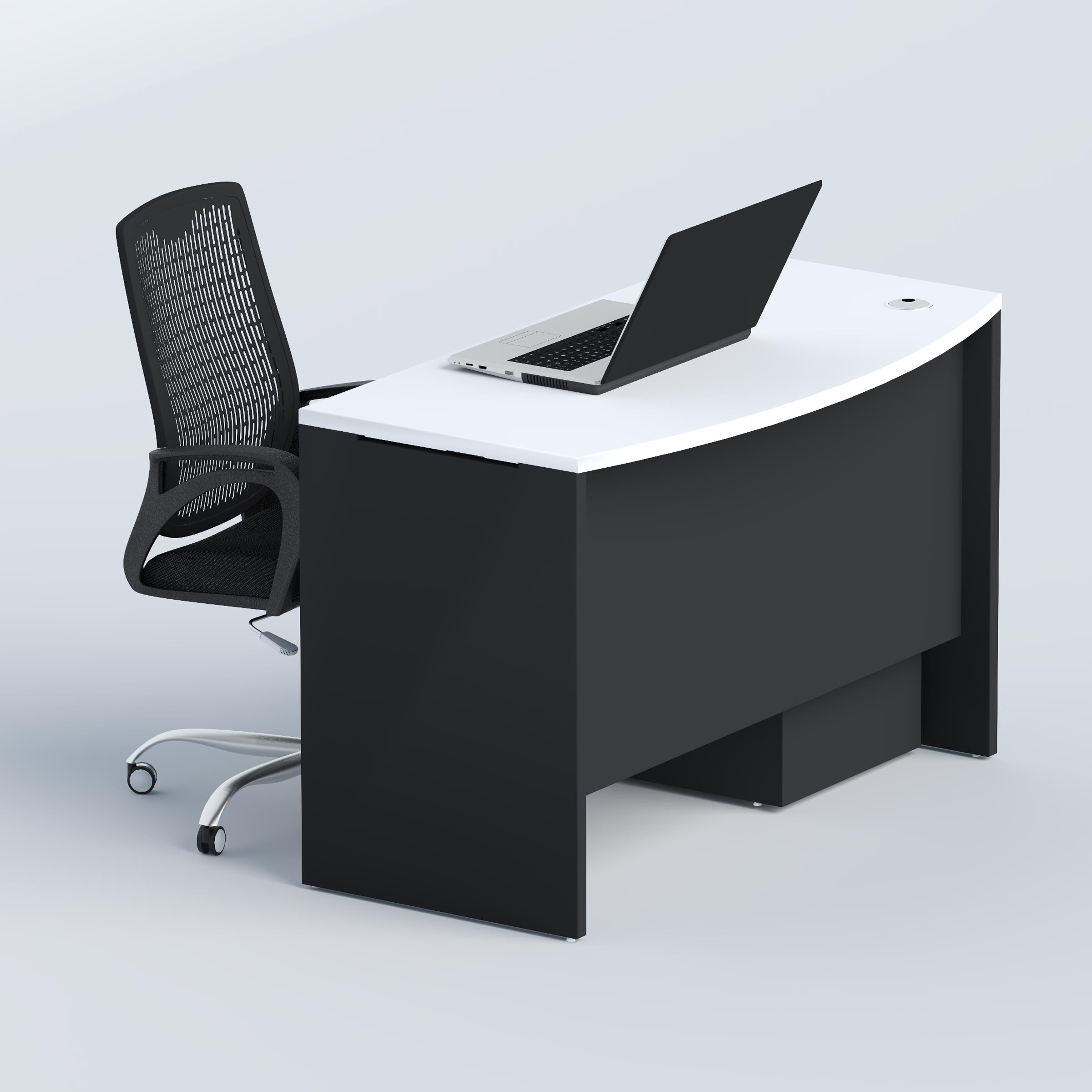 Jalen Executive Desk for office use compact executive table with privacy panel, cable port, and modern work style in BD.