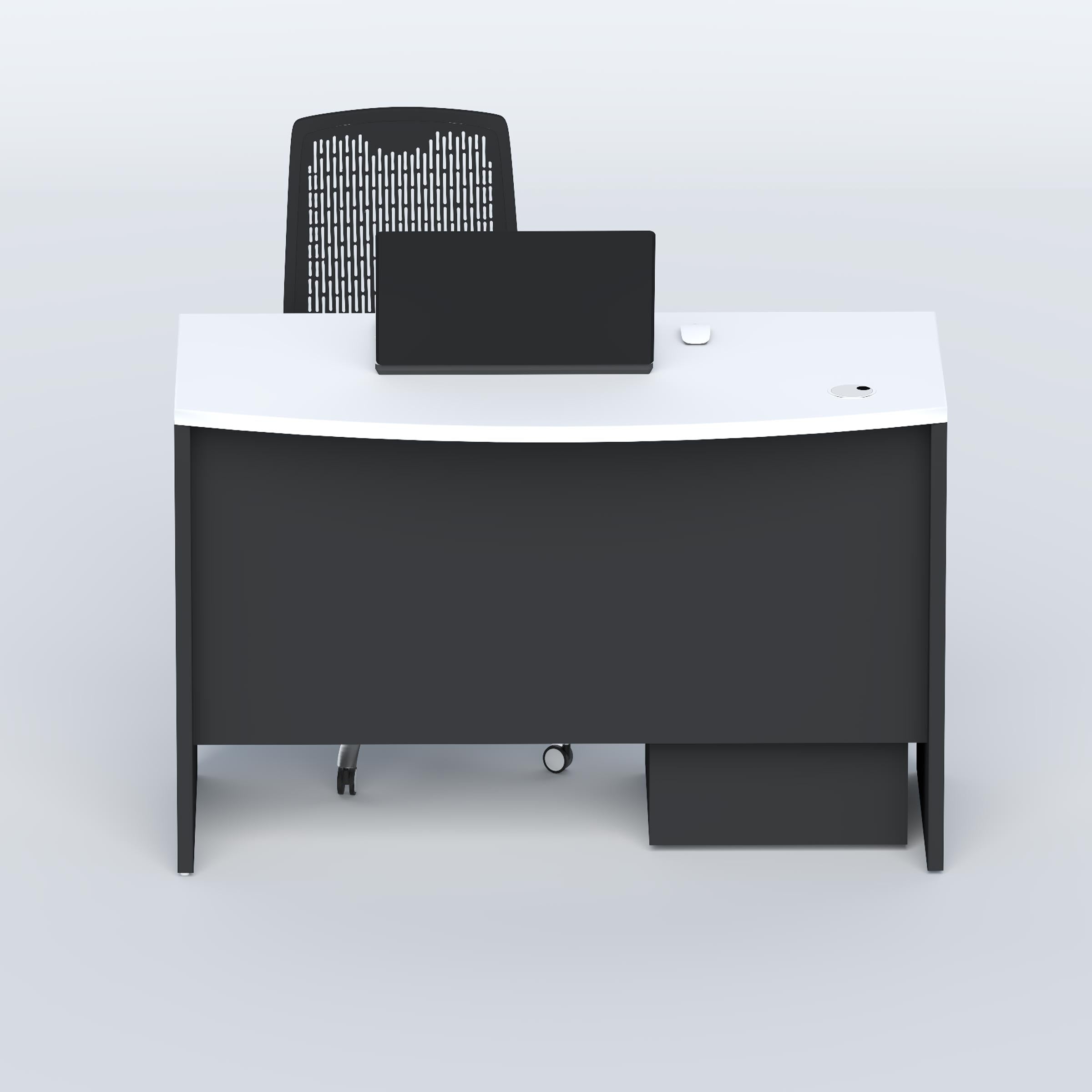 Jalen Executive Desk for professional office setup, modern manager table with spacious top and clean black design today.