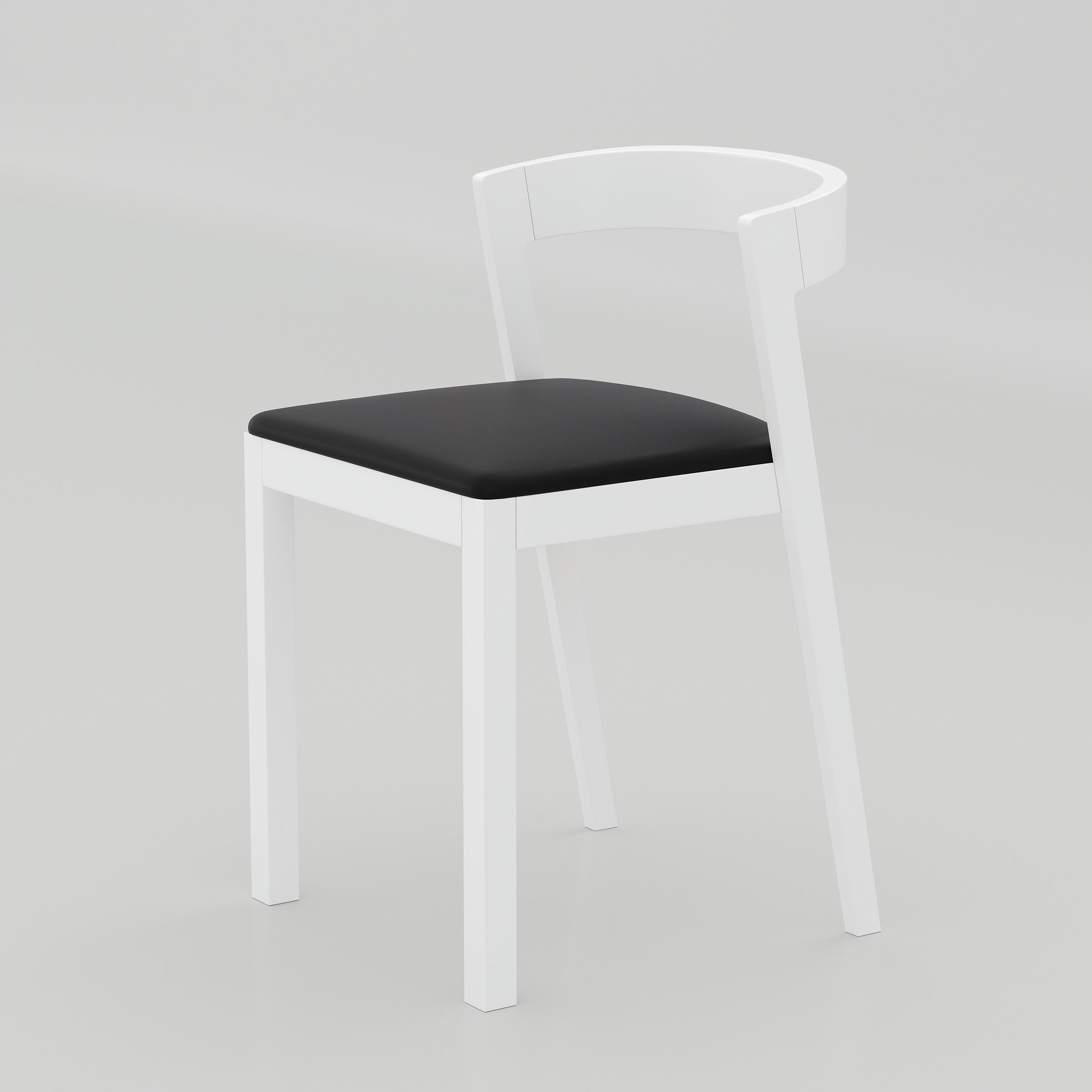 Upgrade your dining space with the Jolox Dining Chair, featuring a curved wooden back, soft cushioned Rexine seat, and modern design for home or restaurant use.