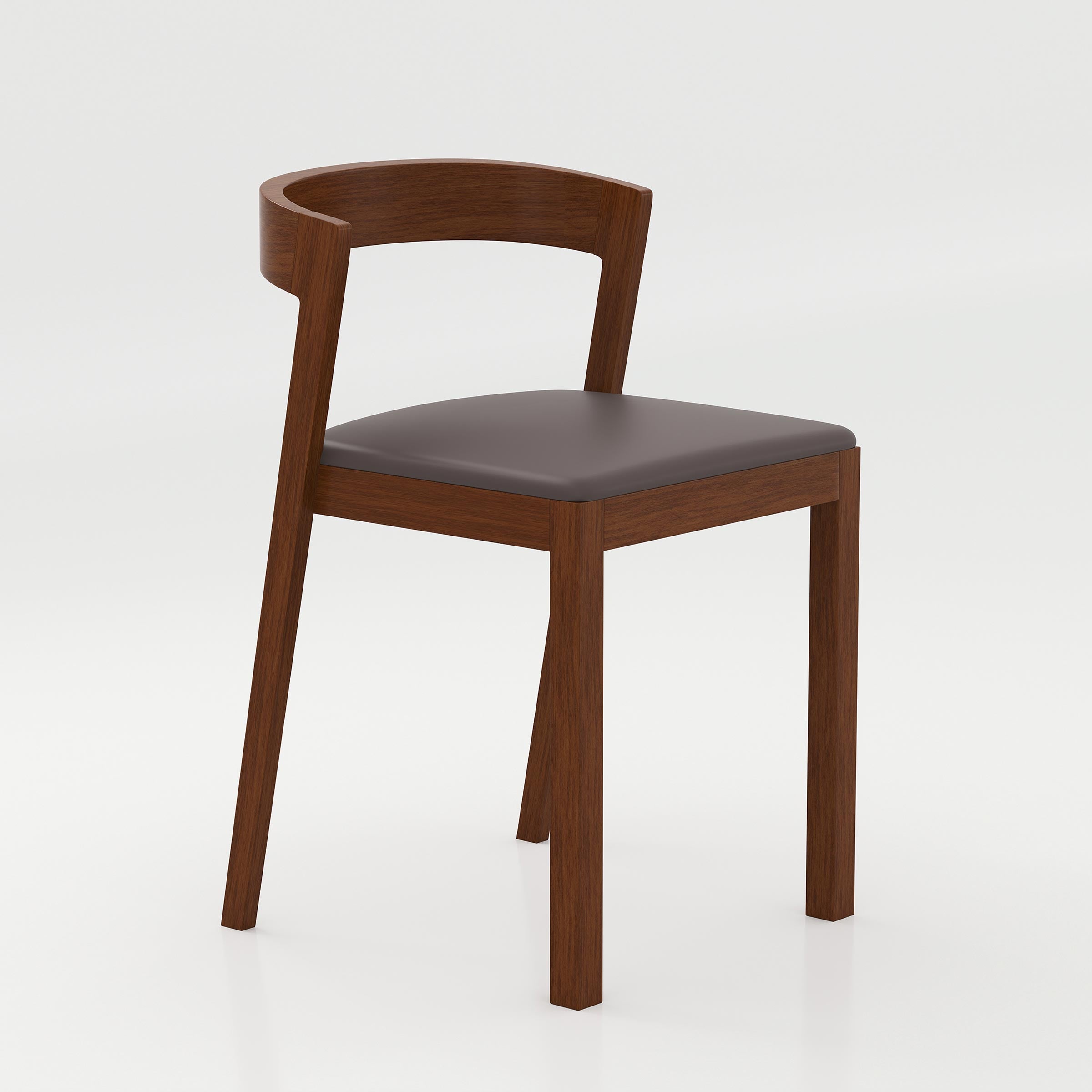 Shop the Jolox Dining Chair for a modern dining setup with a stylish curved wooden back, soft foam seat, easy-clean Rexine finish, and premium appearance.