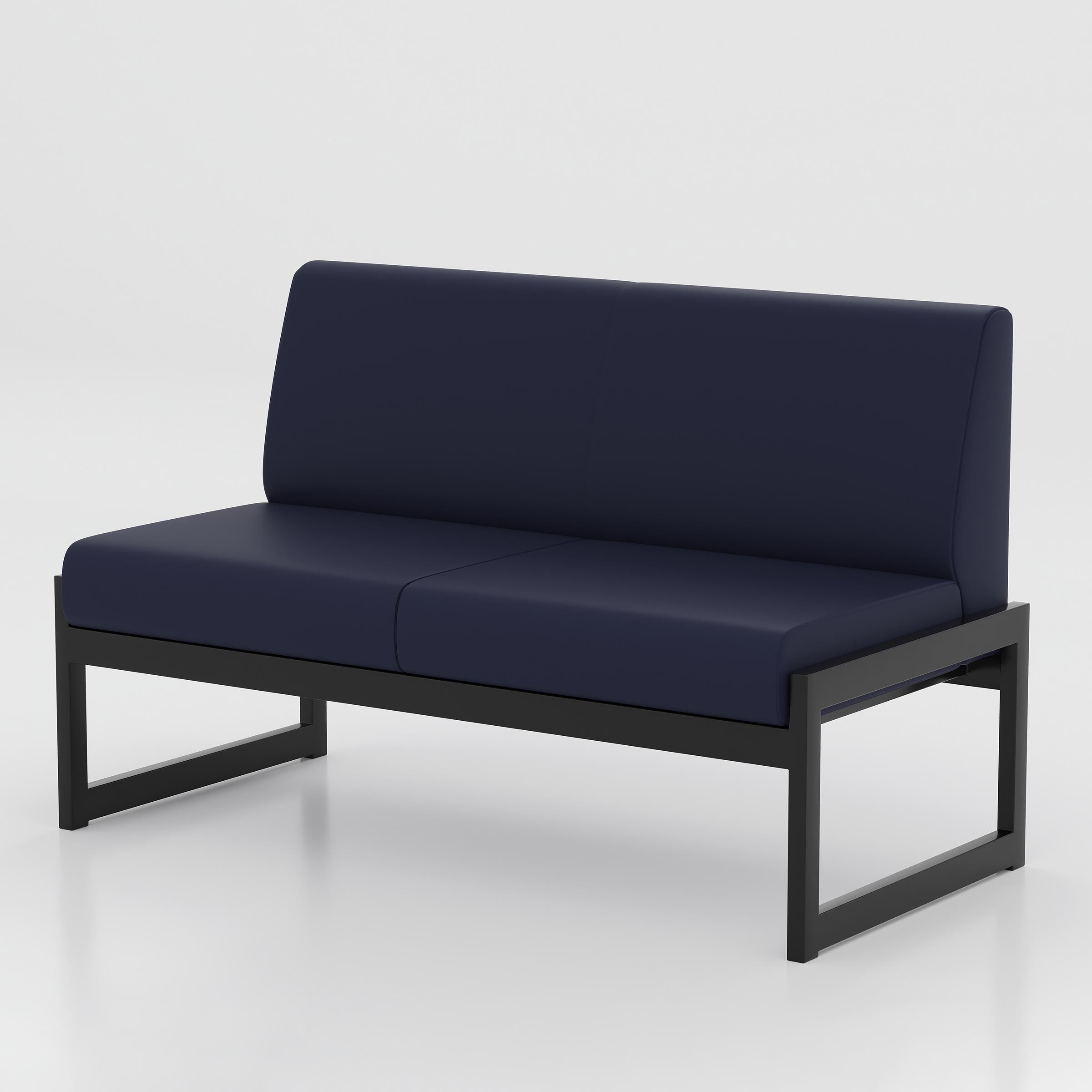 Sofa modern 2-seater sofa for office reception, waiting room, clinic, hotel lobby, and commercial lounge seating