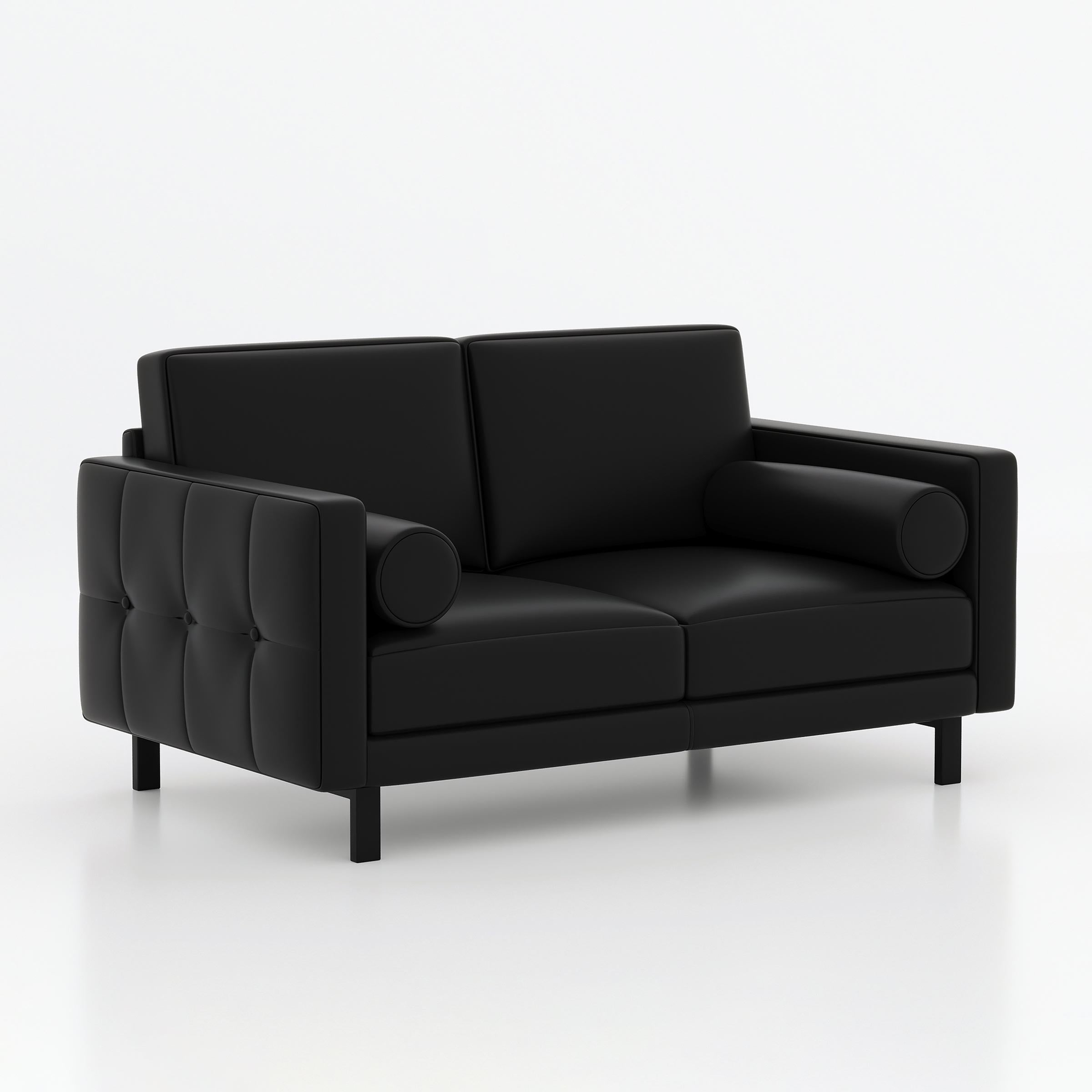 Modern Lysar two seater office sofa for executive cabin, reception area, and workplace lounge
