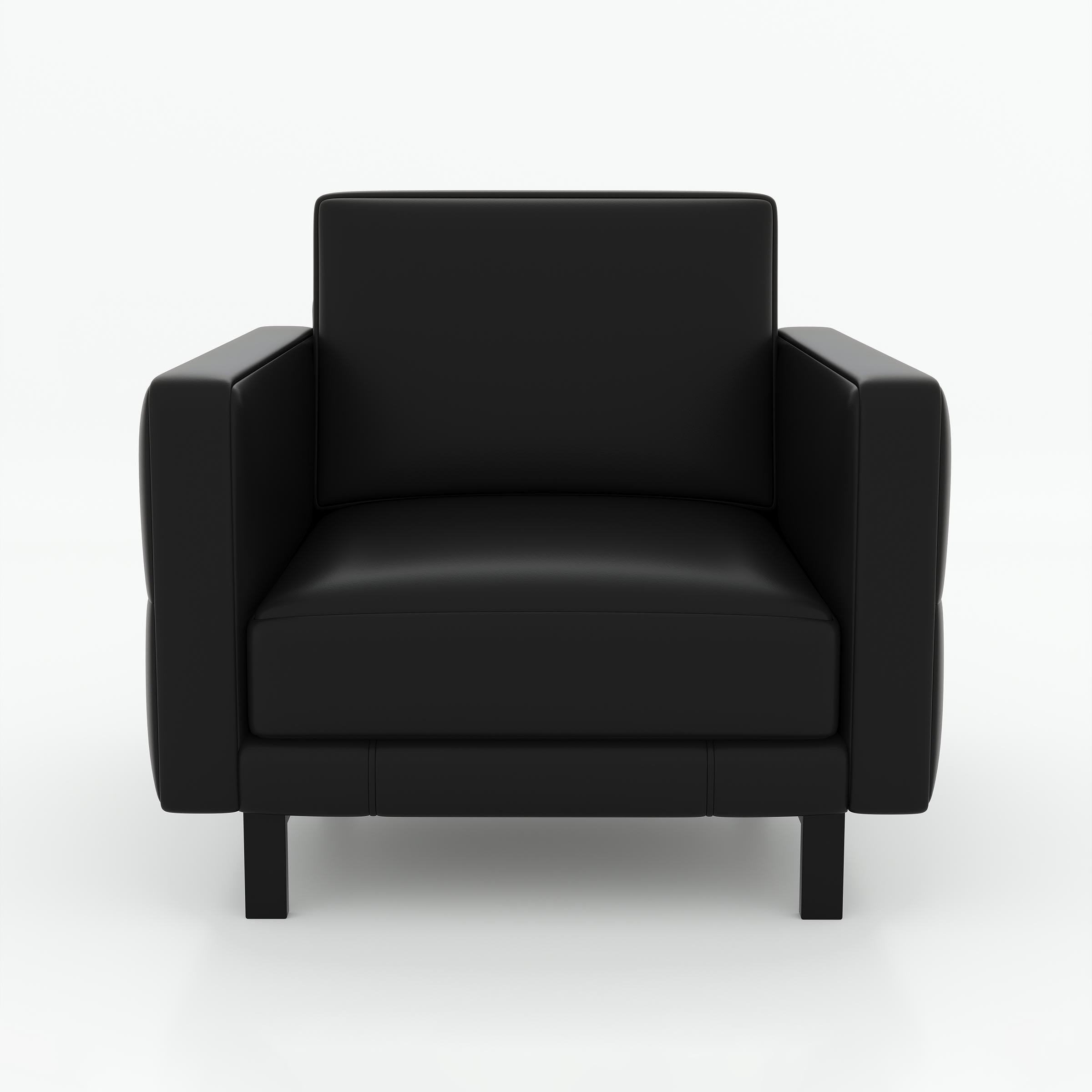 Modern Lysar single seater office sofa for executive cabin, reception area, and workplace lounge comfort