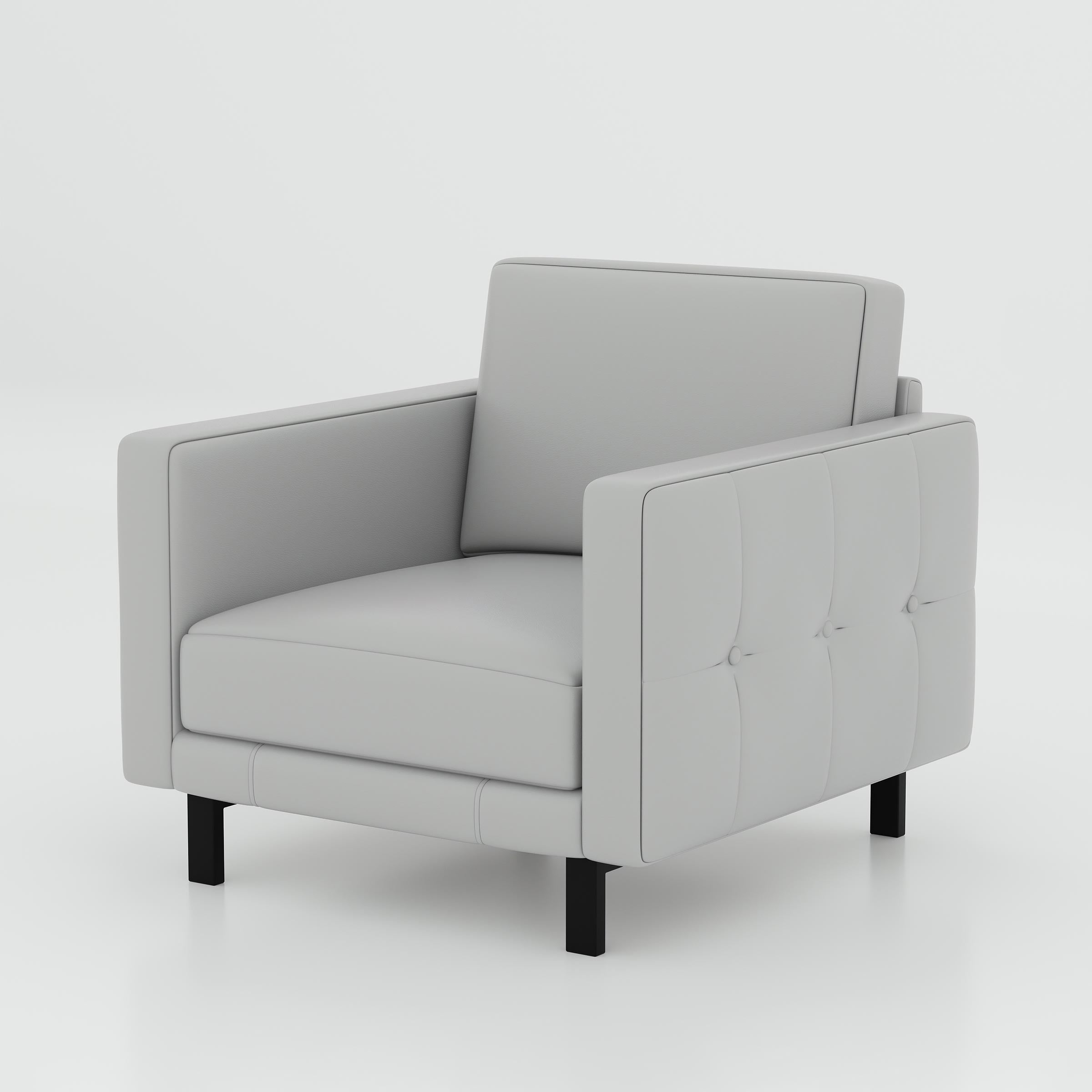 Lysar one seater office sofa with cushioned seat for reception, meeting lounge, and corporate waiting area