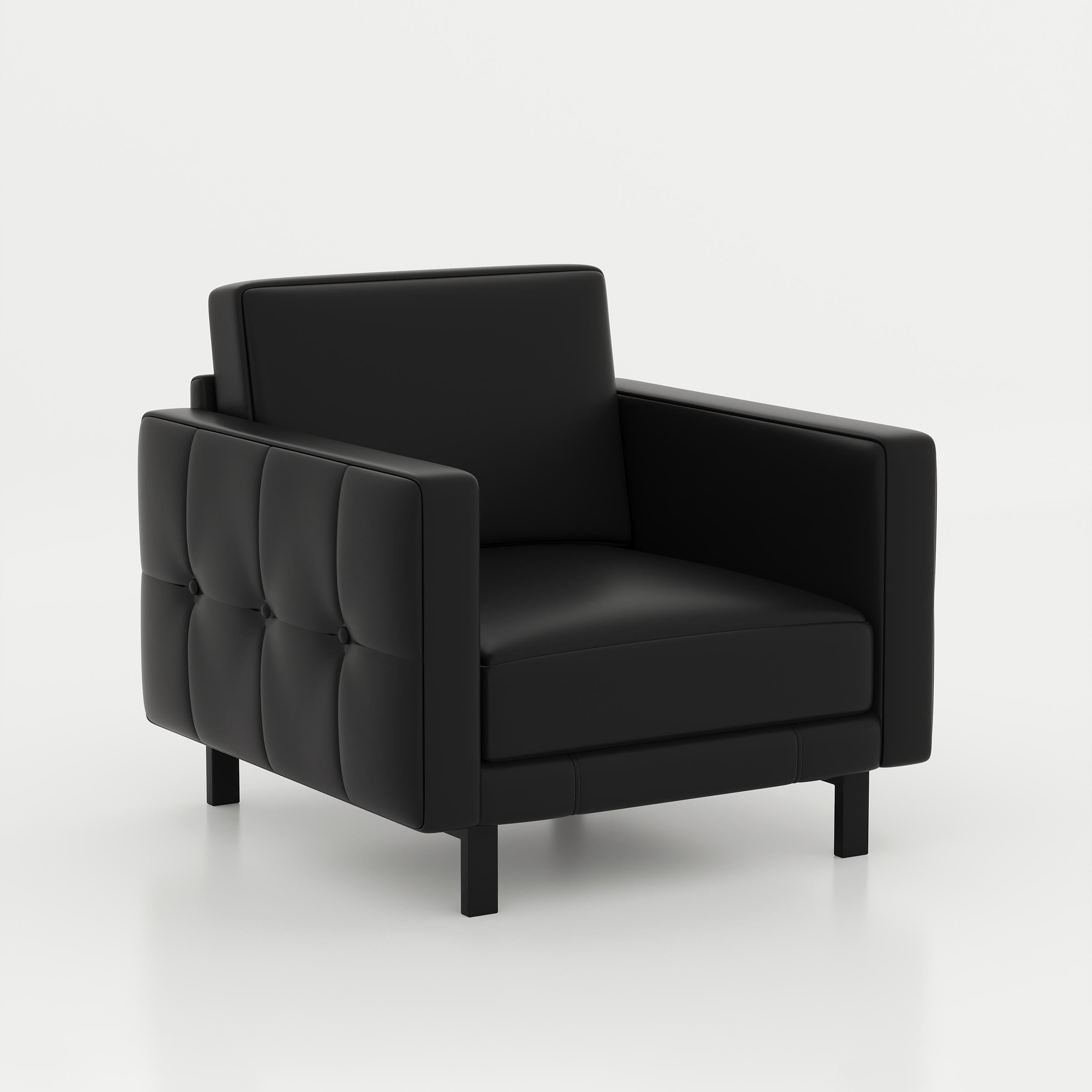 Compact Lysar single office sofa for cabin, visitor seating, reception lounge, and professional workspace