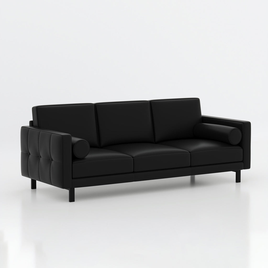 Lysar three seater office sofa for reception, executive cabin, waiting room, and corporate lounge seating