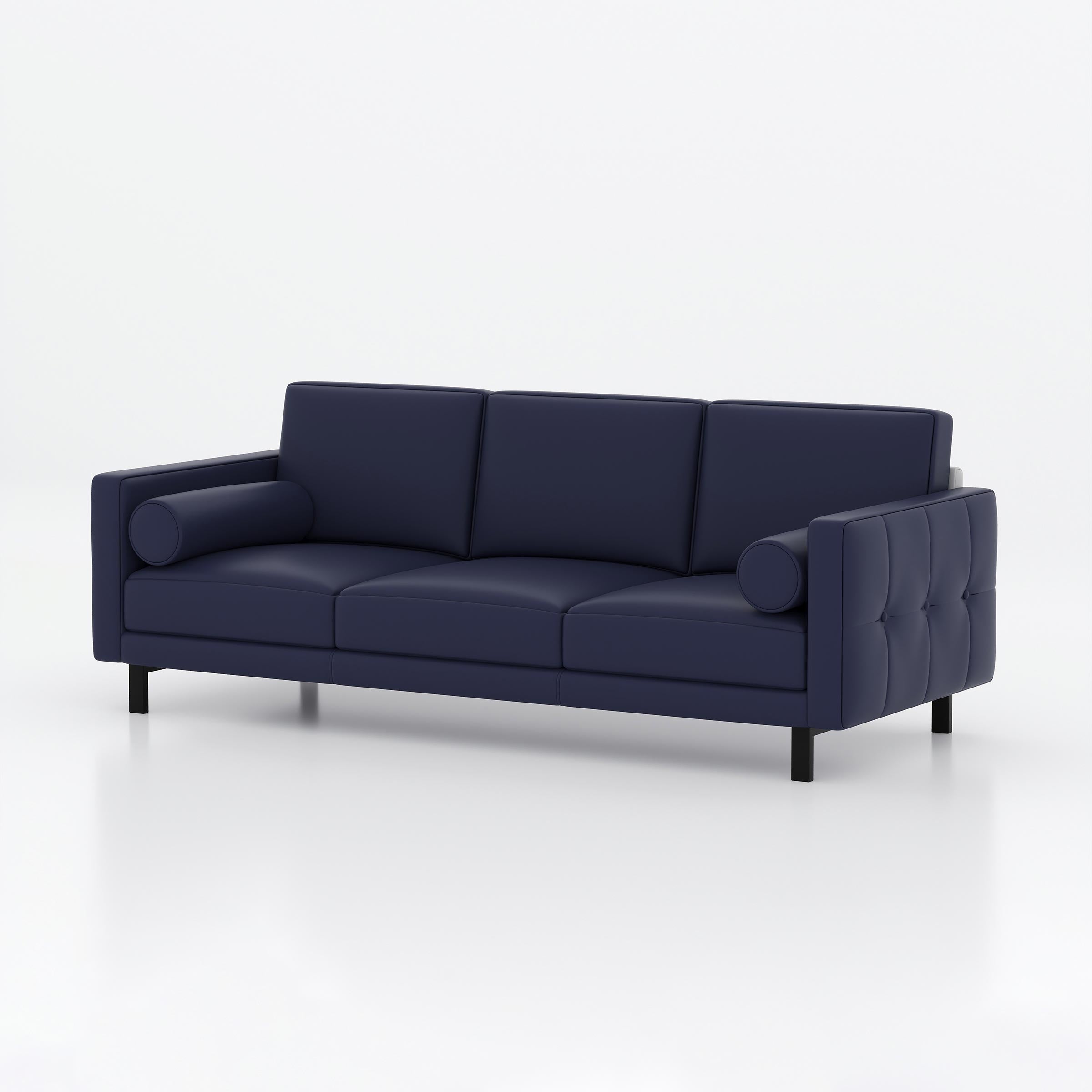 Lysar three seater sofa for office reception, cabin lounge, waiting area, and corporate interiors