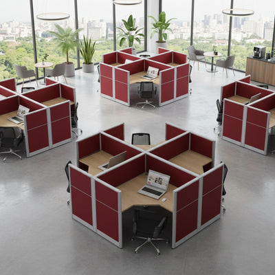  Four Seater Workstation 