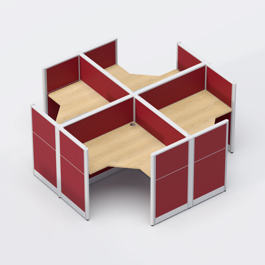  Four Seater Workstation 
