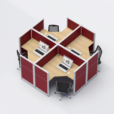  Four Seater Workstation 