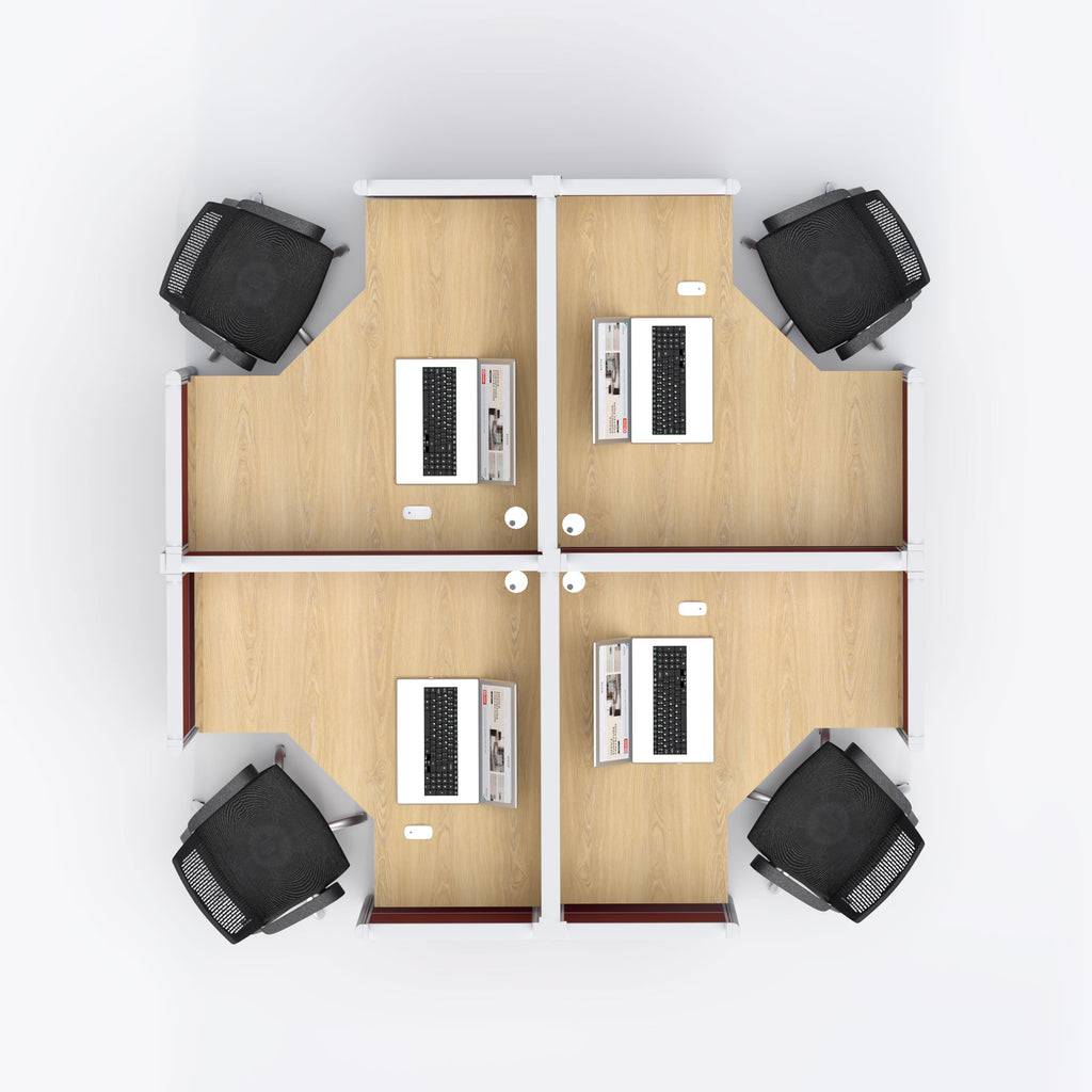  Four Seater Workstation 