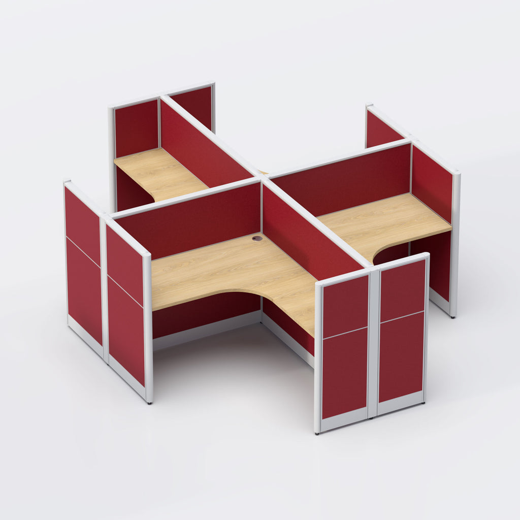  Four Seater Workstation 