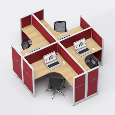  Four Seater Workstation 