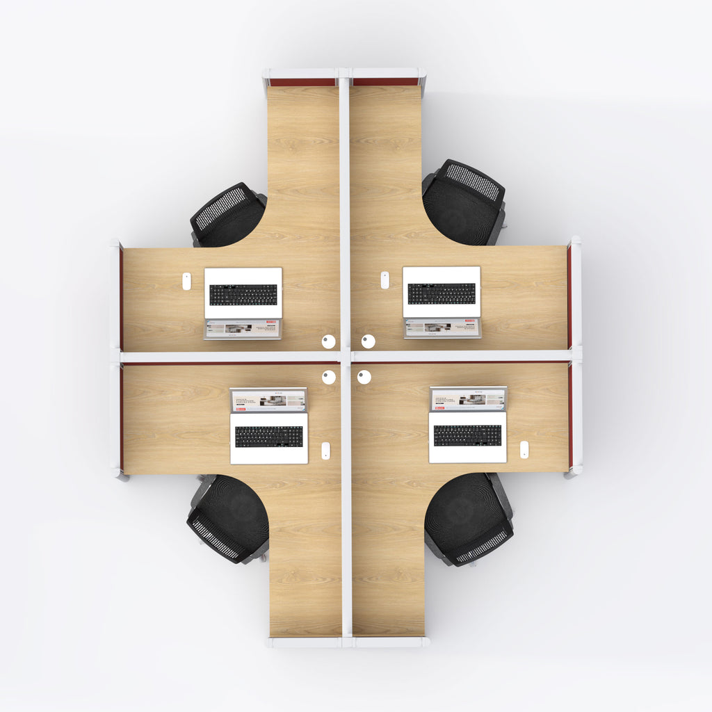  Four Seater Workstation 