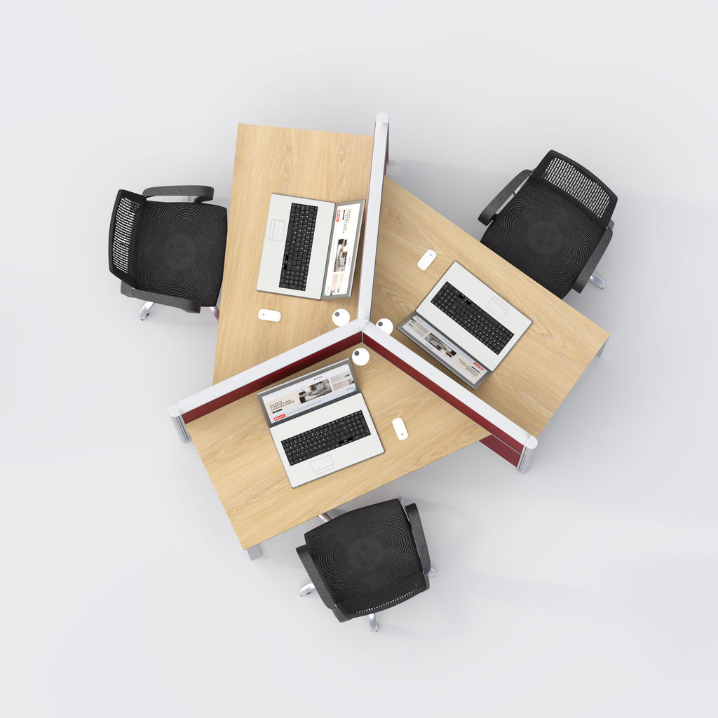 Three Seater Workstation