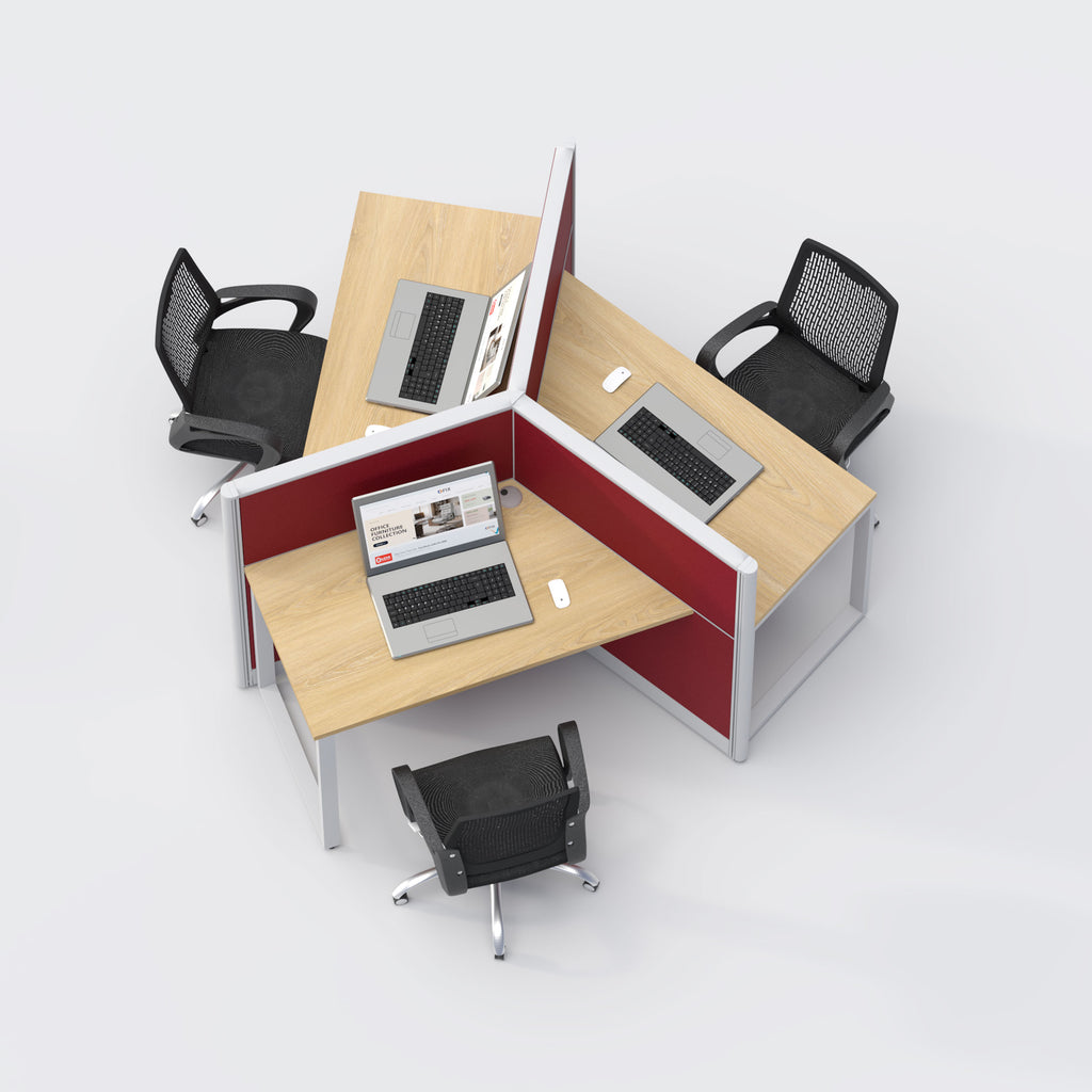 Three Seater Workstation
