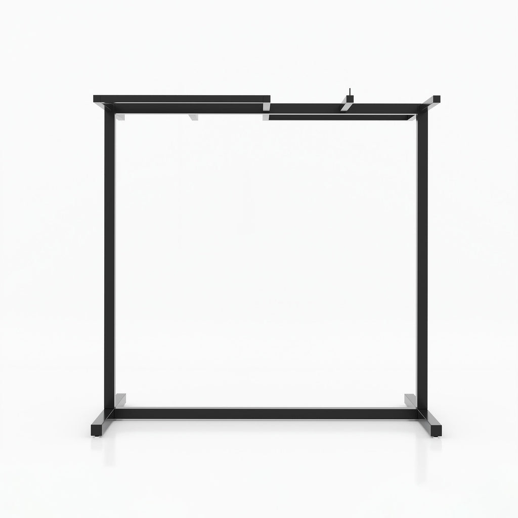 Modern Nivra Cloth Stand designed with geometric upper rails for displaying shirts, jackets, trousers and fashion accessories neatly.