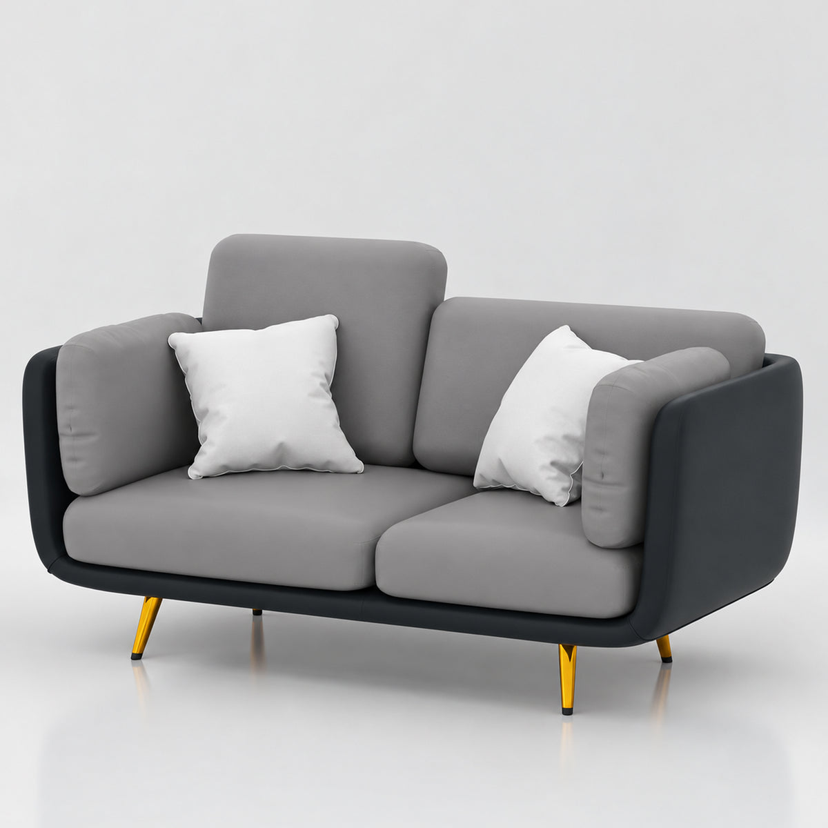 Oryvex Double Seater Sofa with comfortable cushioned seating and modern design for home, office and reception areas