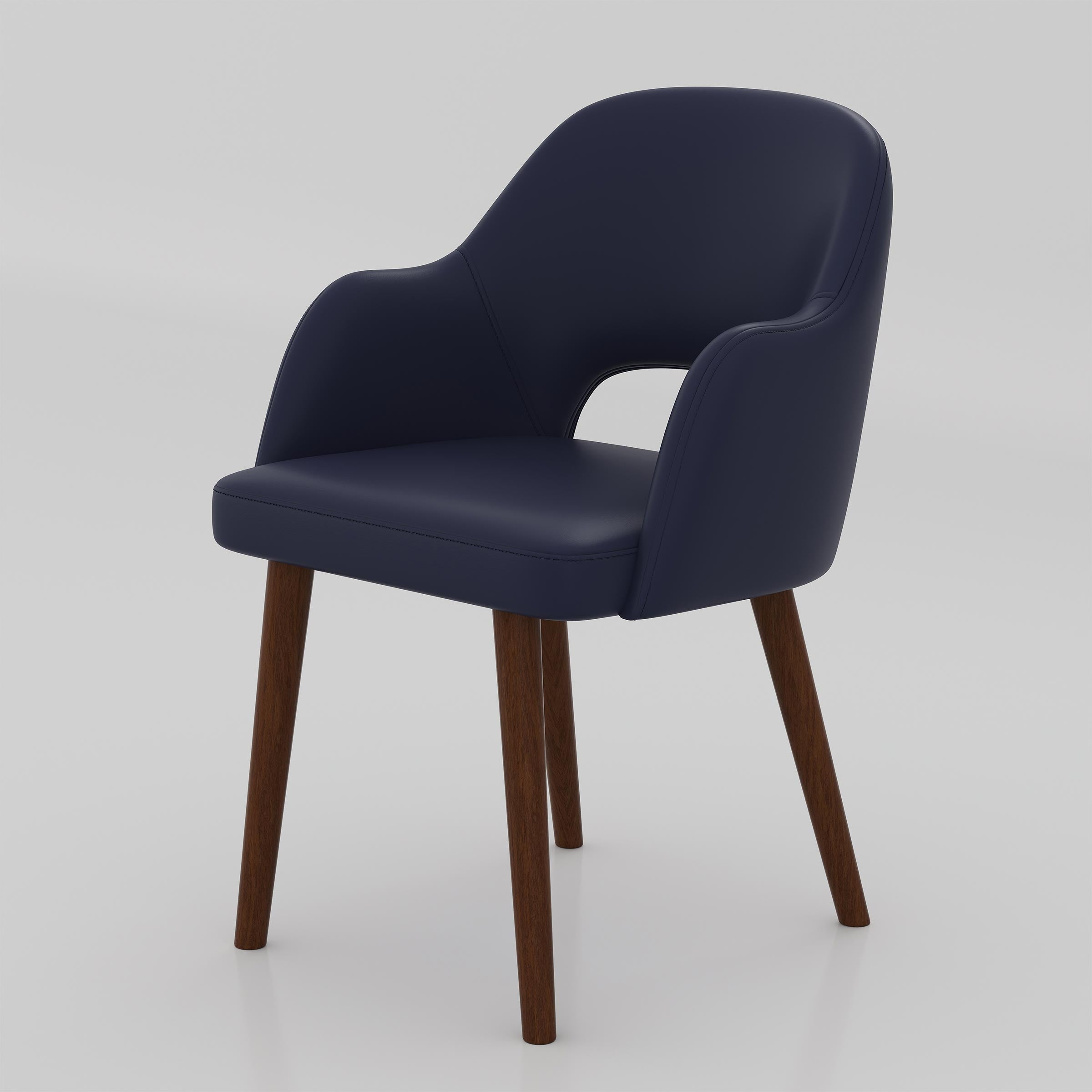 Create a welcoming dining area with the Ravel Dining Chair, offering soft seating comfort, a refined curved profile, and a clean modern look for daily use.