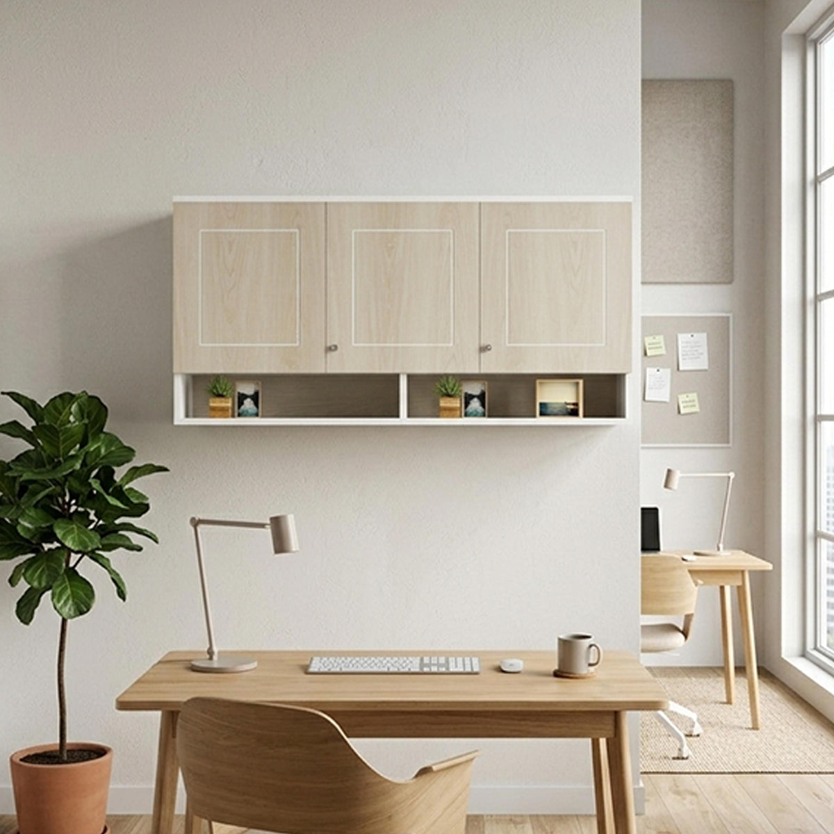 Resultant hanging file cabinet wall mounted office storage with modern design.