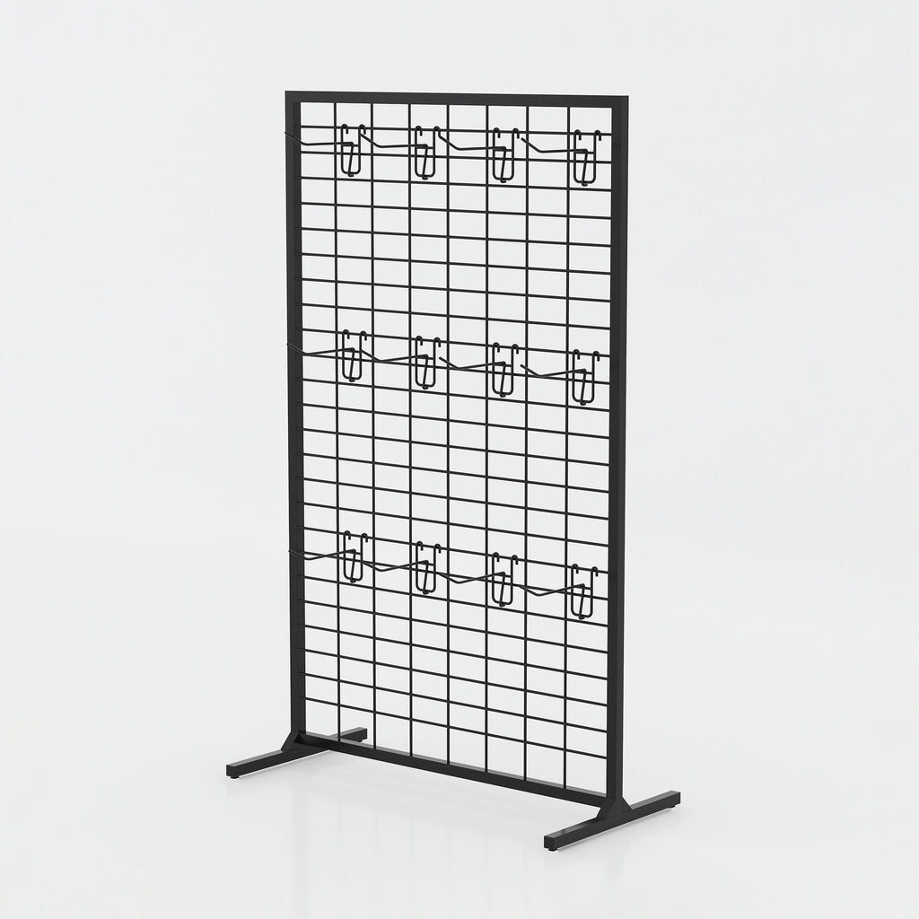 Buy Talix Cloth Stand in Bangladesh with freestanding metal grid, multiple hooks and space-saving vertical design.