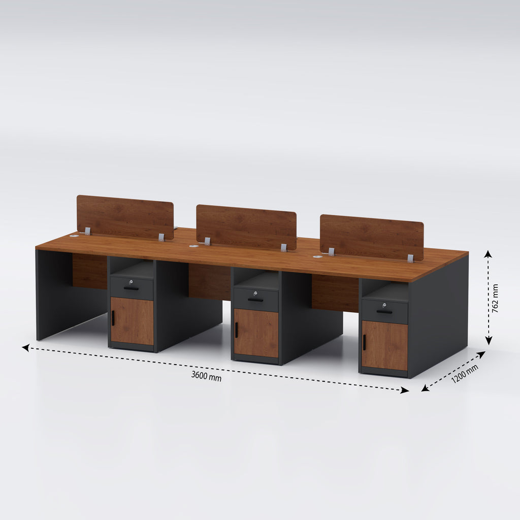  Six seater Workstation