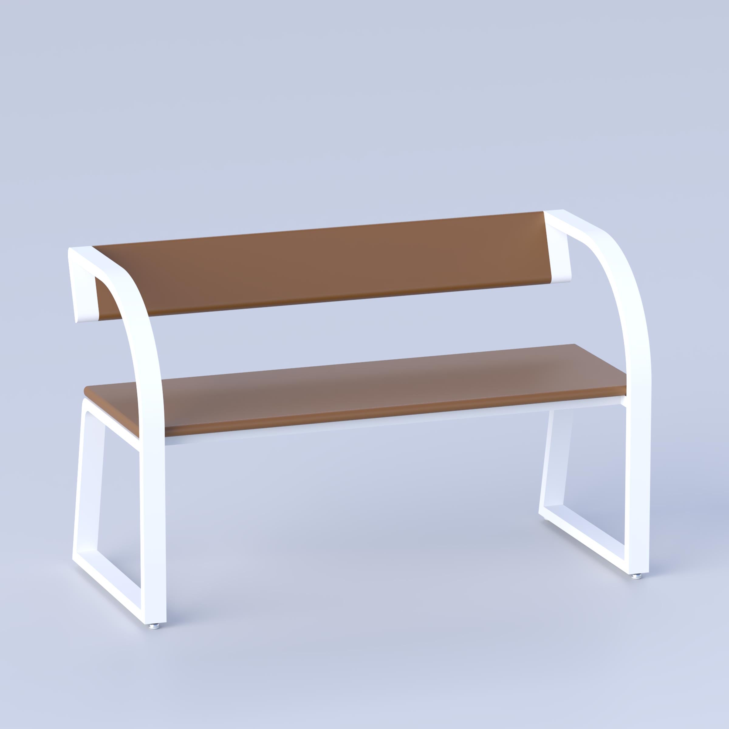 Vexor Waiting Bench, modern style bench with cushioned rexine seat and back for waiting areas