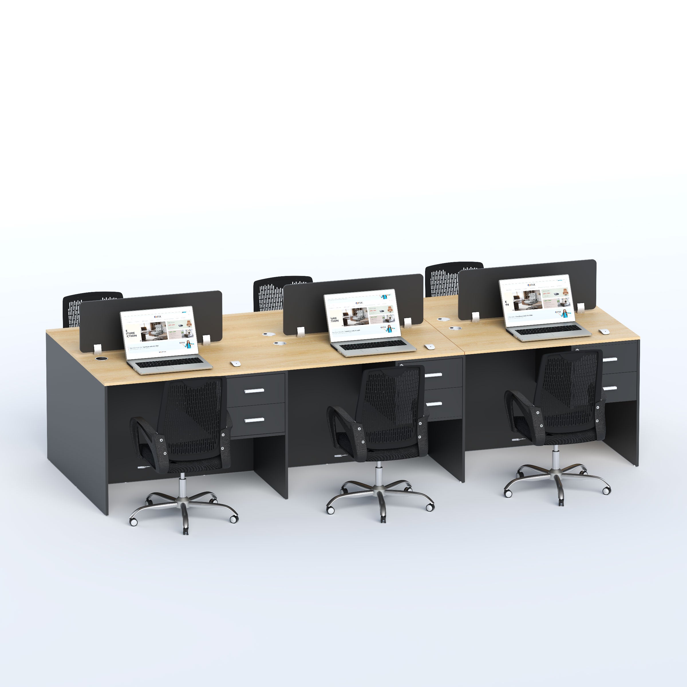 Face to face Six seater Workstation