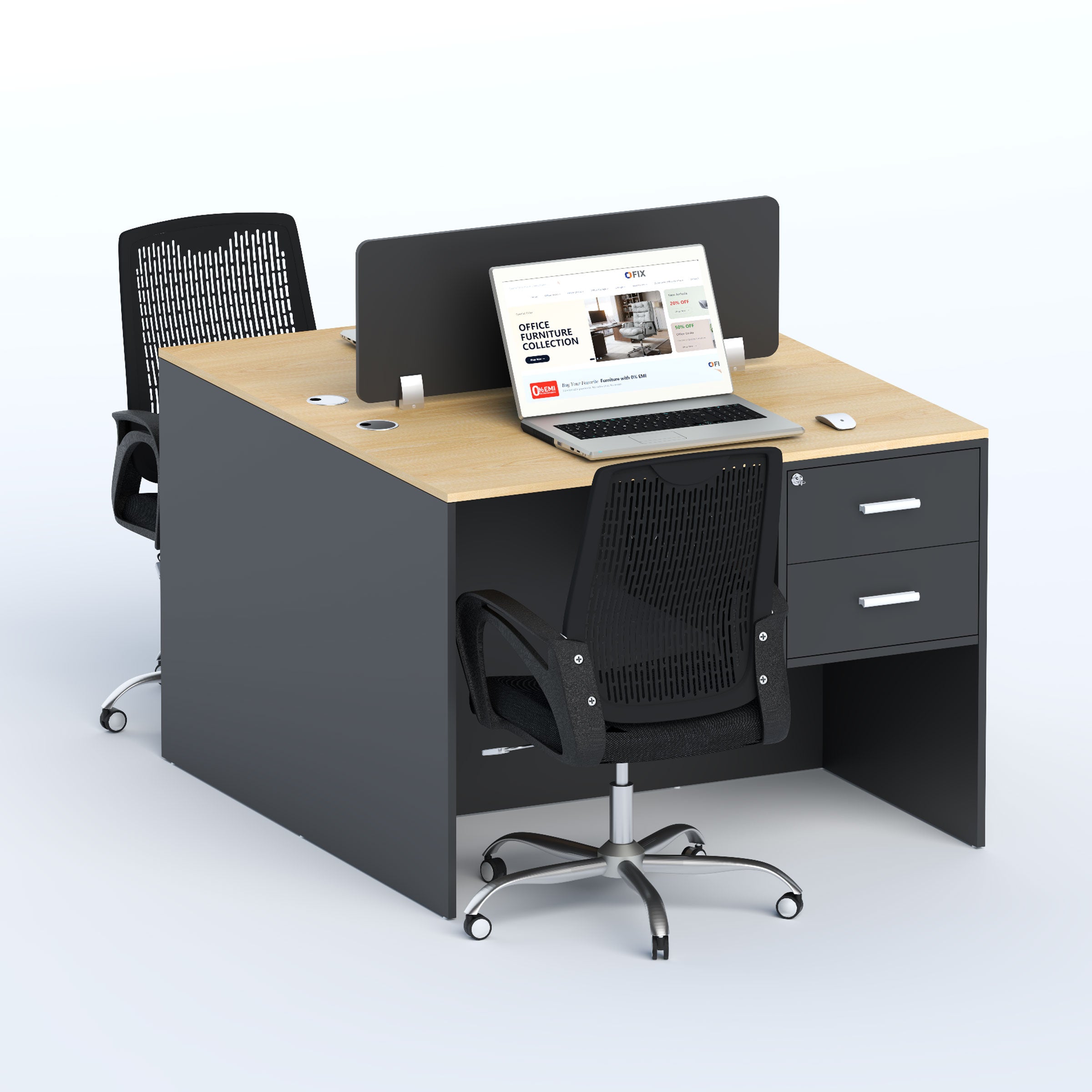 Face-to-Face Two-Seater Workstation